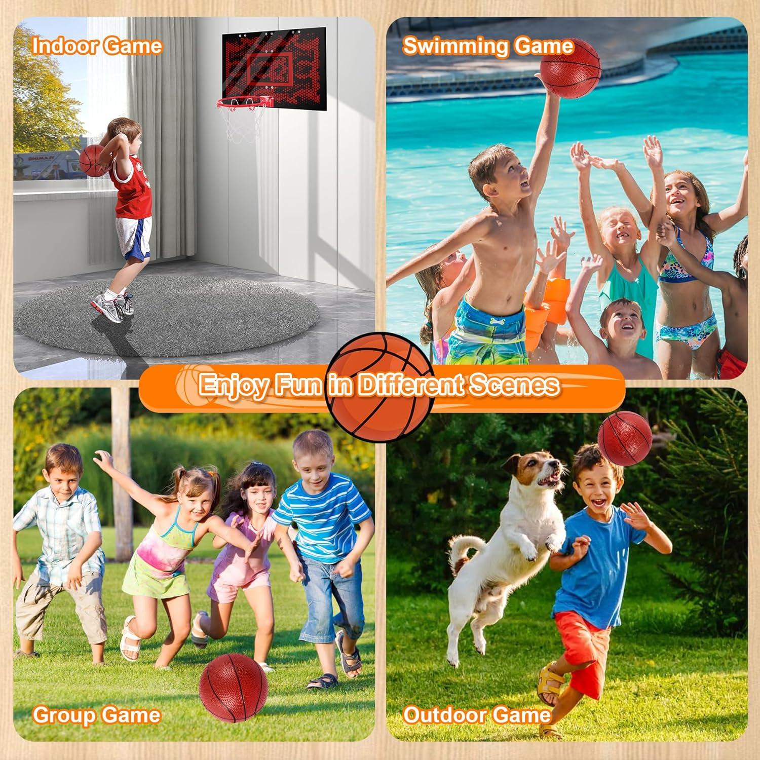 Mini Balones de Baloncesto Vobab 6" PVC para Niños y Adultos