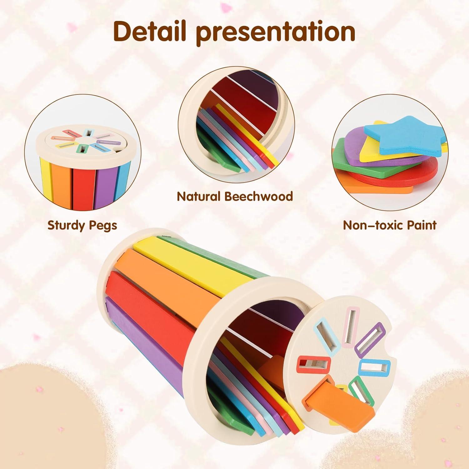 Juguete Montessori Nunukids Clasificación de Colores 1-3 Años