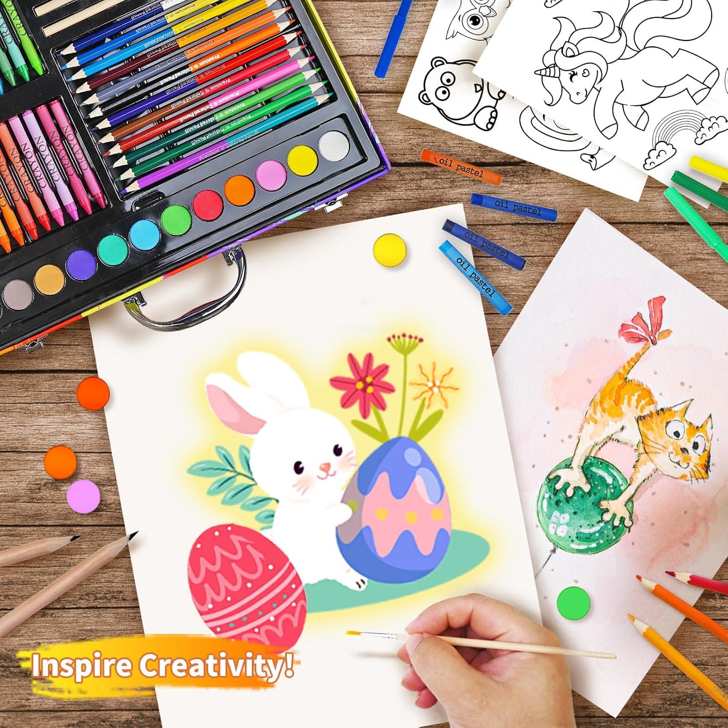 Kit de Arte Cokiki 184 Piezas para Niños 6-12 Años