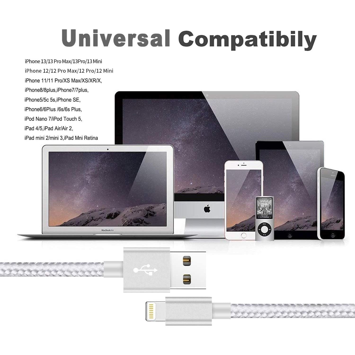 Cable de Carga USB Lightning Ximytec 3m Trenzado Nylon MFi