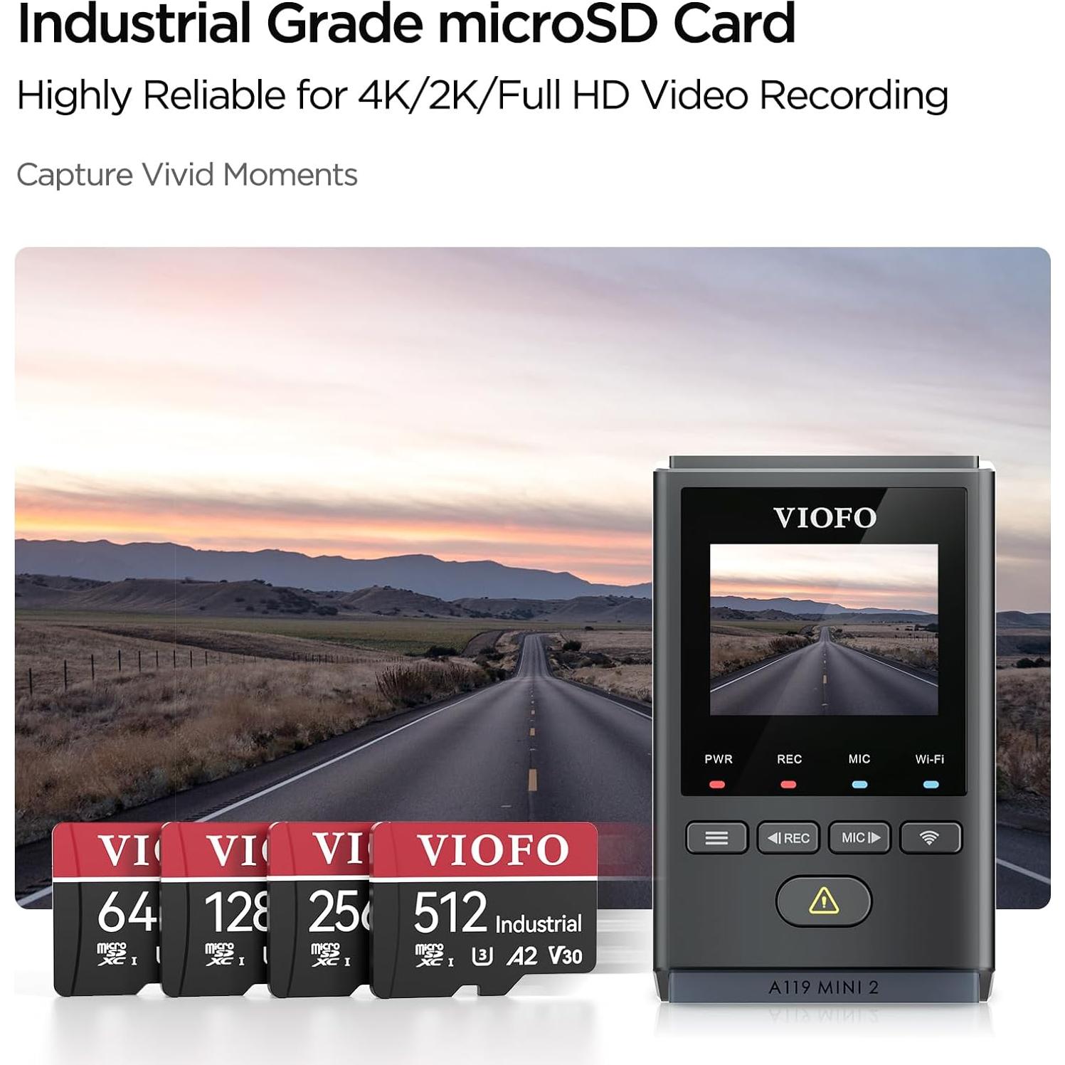 Tarjeta microSD VIOFO 32GB U3 A2 V30 Alta Velocidad