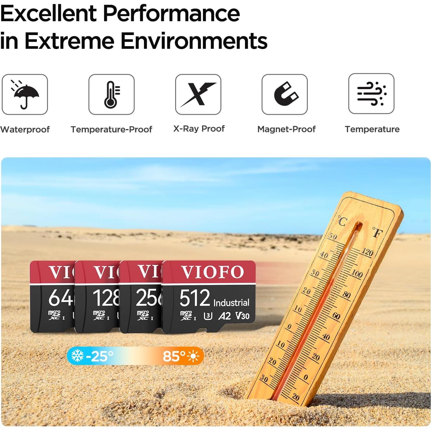 Tarjeta microSD VIOFO 32GB U3 A2 V30 Alta Velocidad