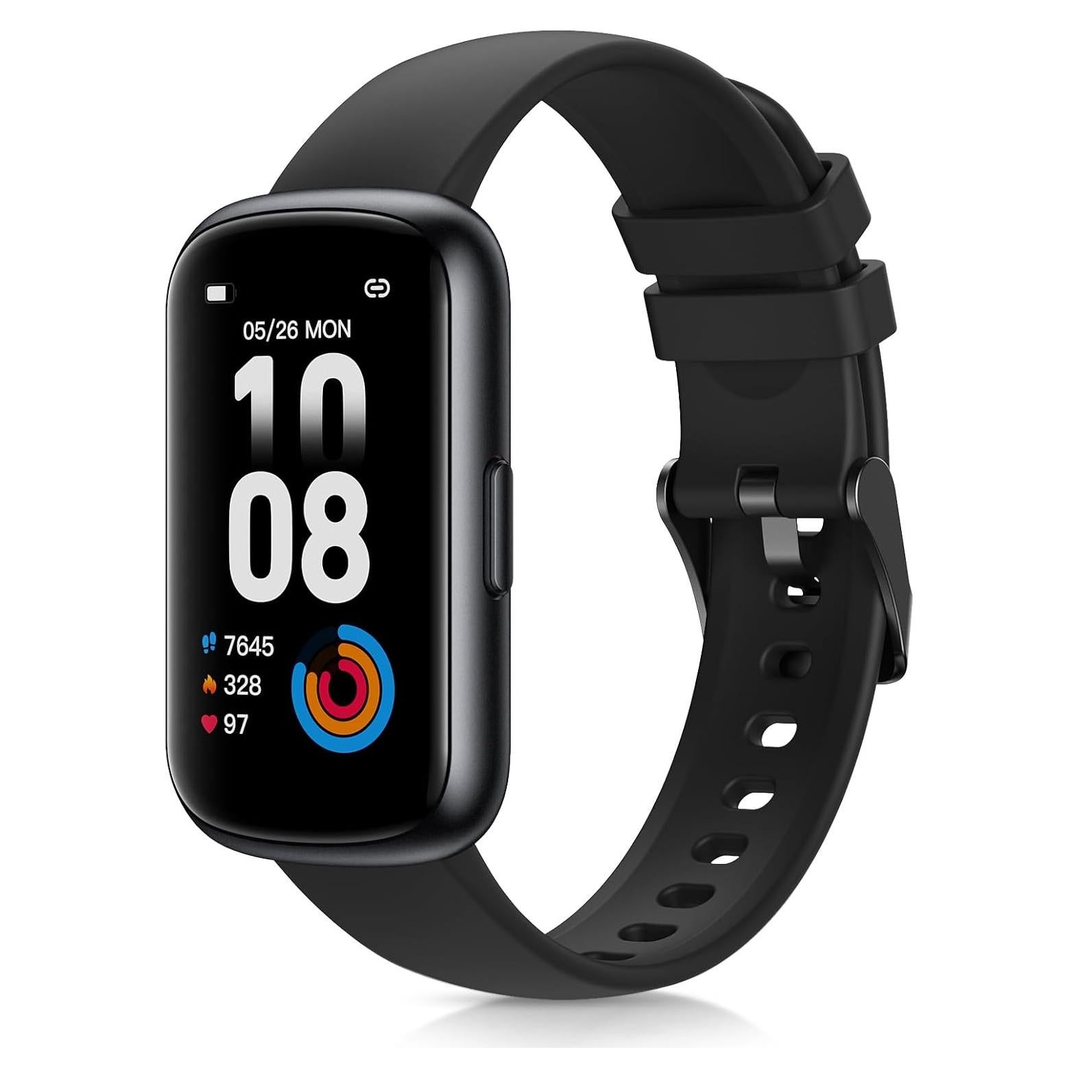 Reloj Inteligente TIFOZEN Fitness Negro 1.47" Monitor Salud