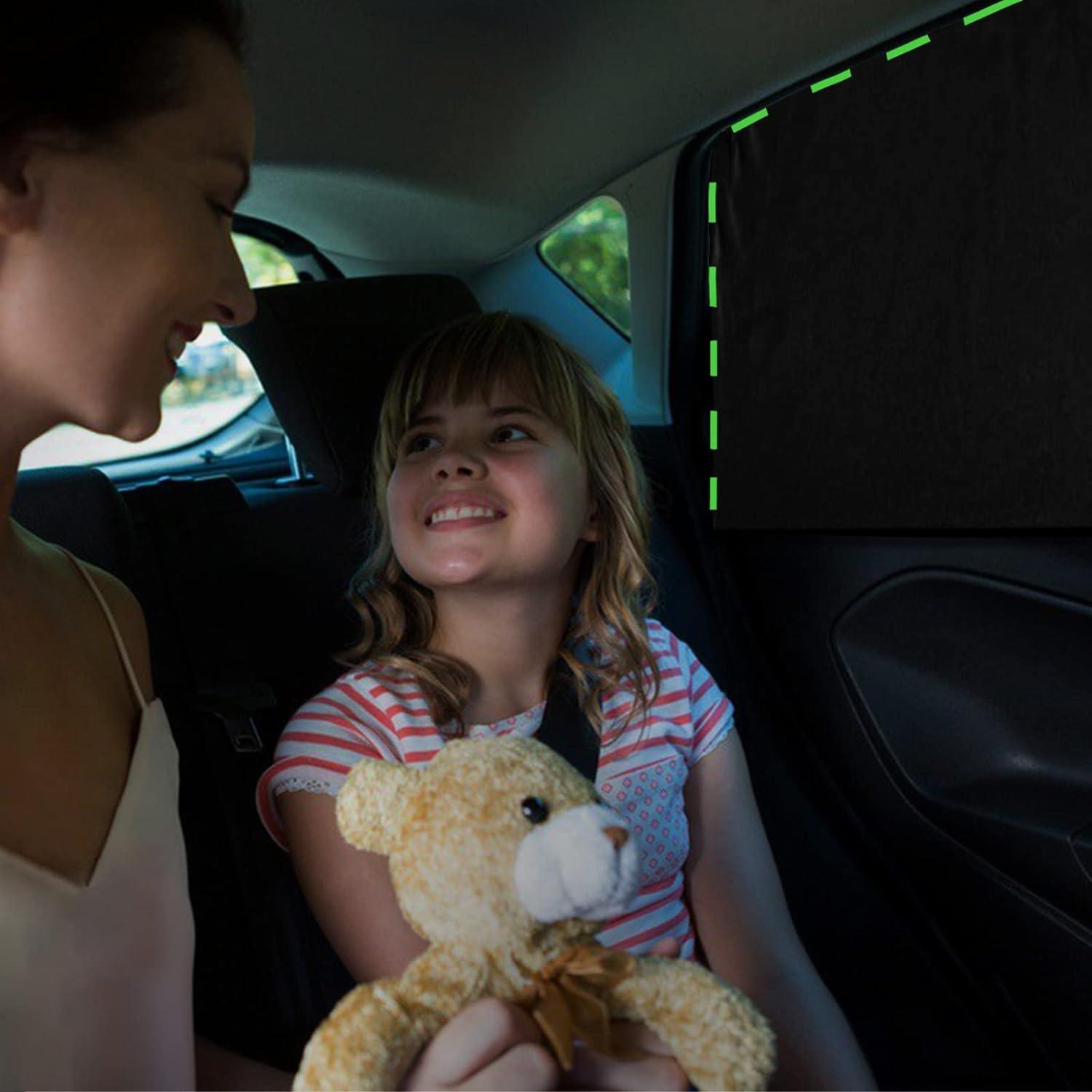 Cortinas de Ventana para Auto ZATOOTO 2 Pcs Sombra Magnética