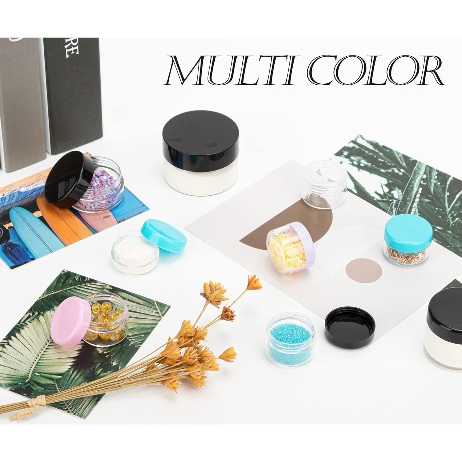 Contenedores de Viaje ZEJIA 10pcs 3-20g Negros con Etiquetas