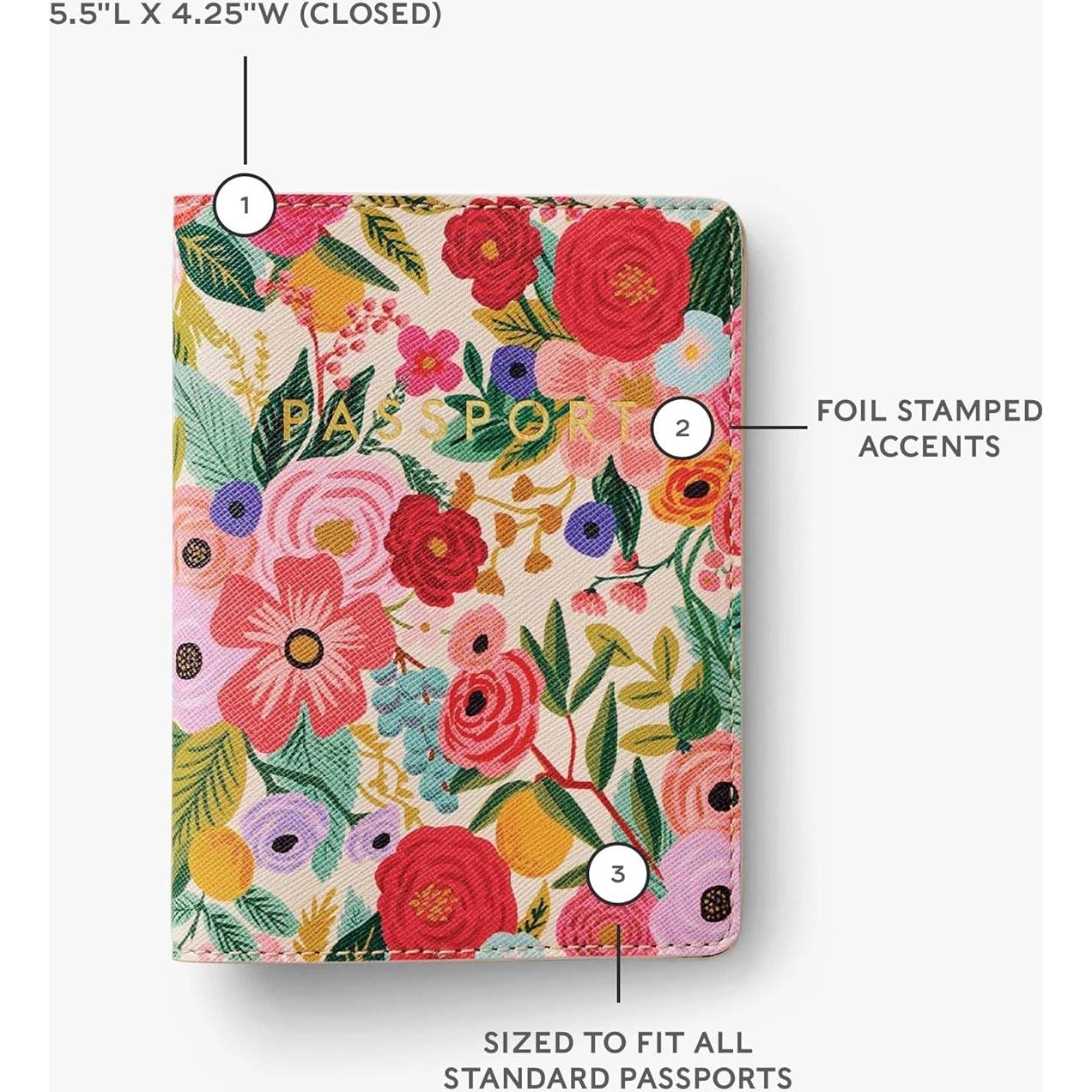 Portapasaportes Rifle Paper Co. Jardín Party para Mujeres