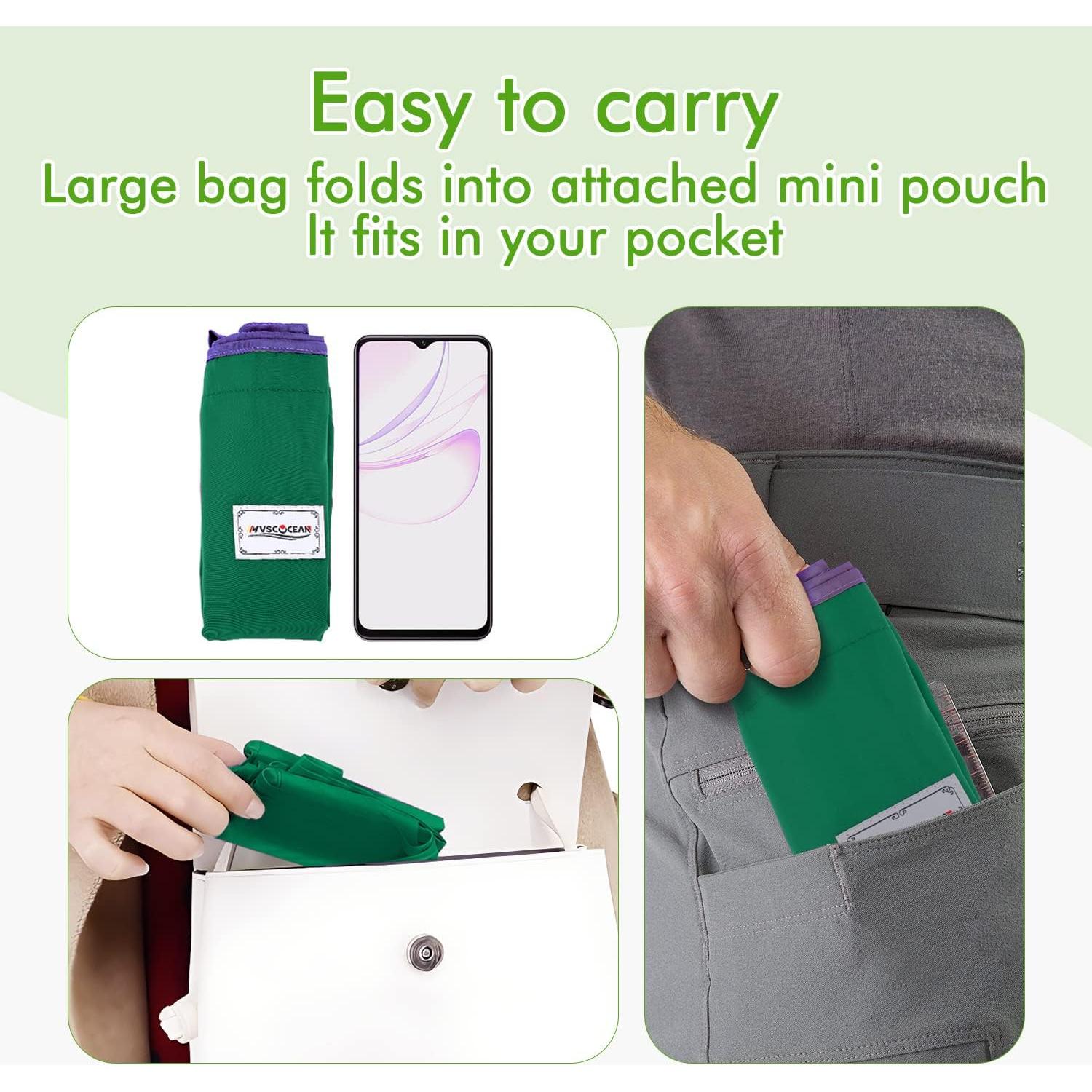 Bolsas de Compras Reutilizables MVSCOCEAN Set de 3 Coloridas