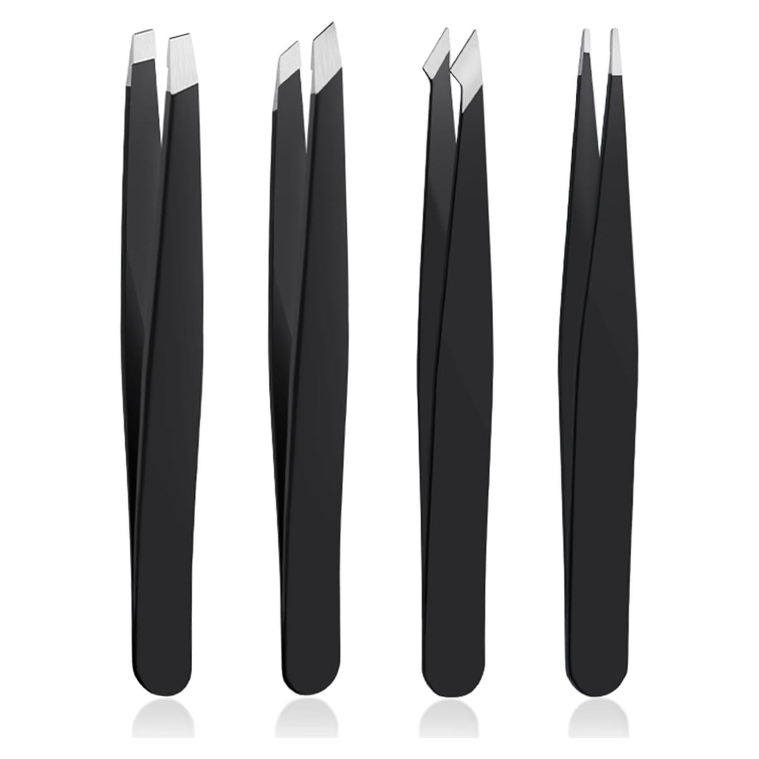 Juego de 4 Pinzas de Acero Inoxidable DTDNZKN - Precisión y Versatilidad