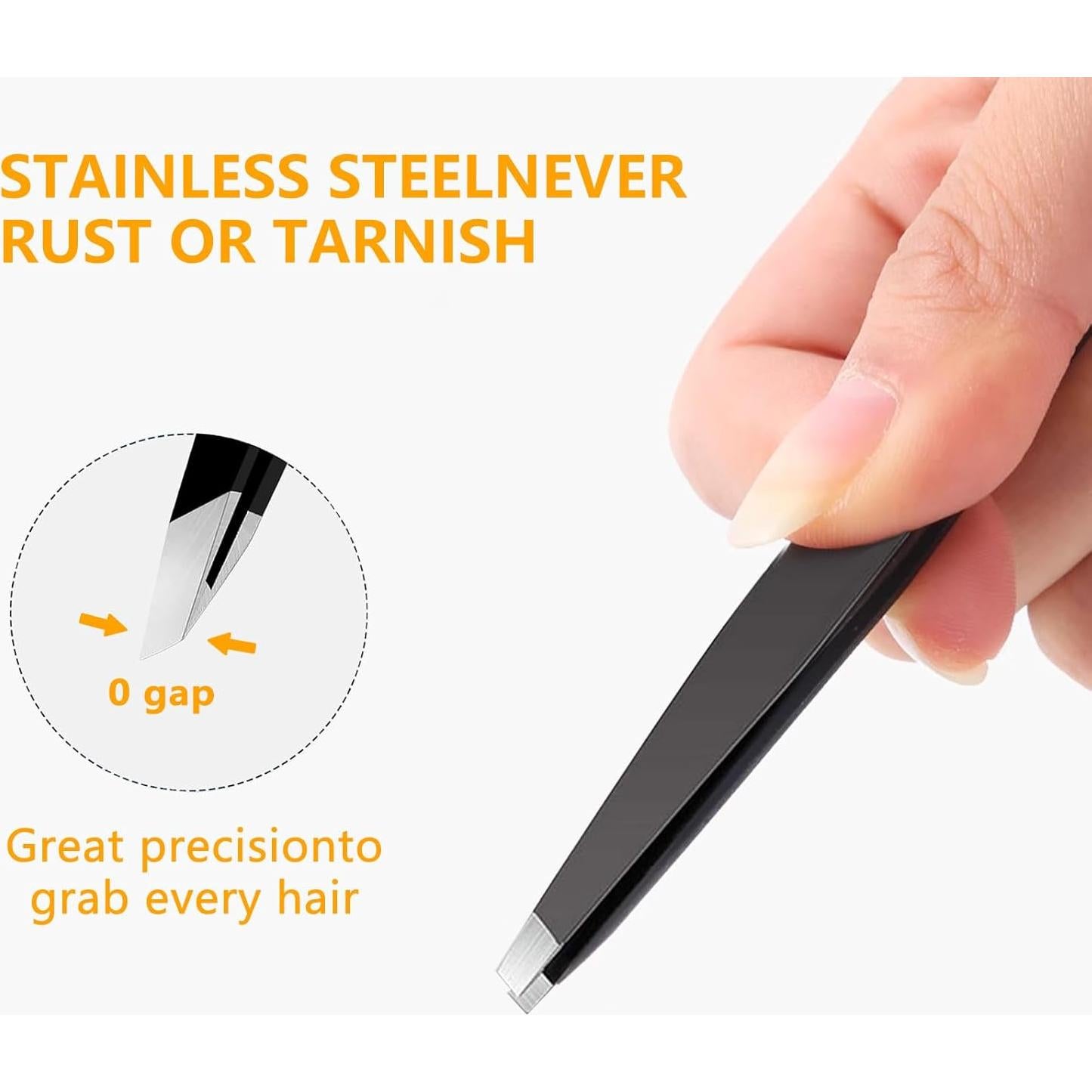 Juego de 4 Pinzas de Acero Inoxidable DTDNZKN - Precisión y Versatilidad