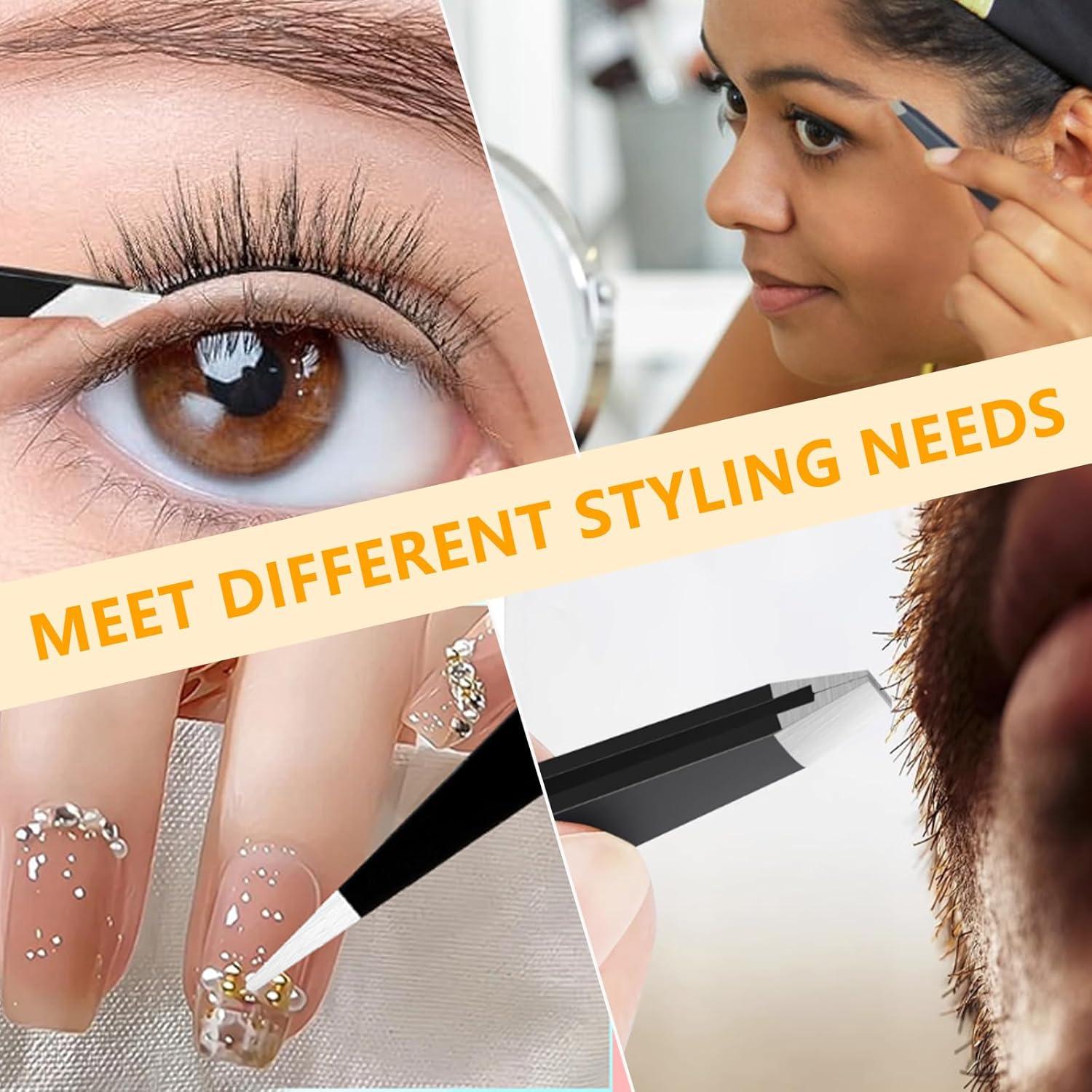 Juego de 4 Pinzas de Acero Inoxidable DTDNZKN - Precisión y Versatilidad