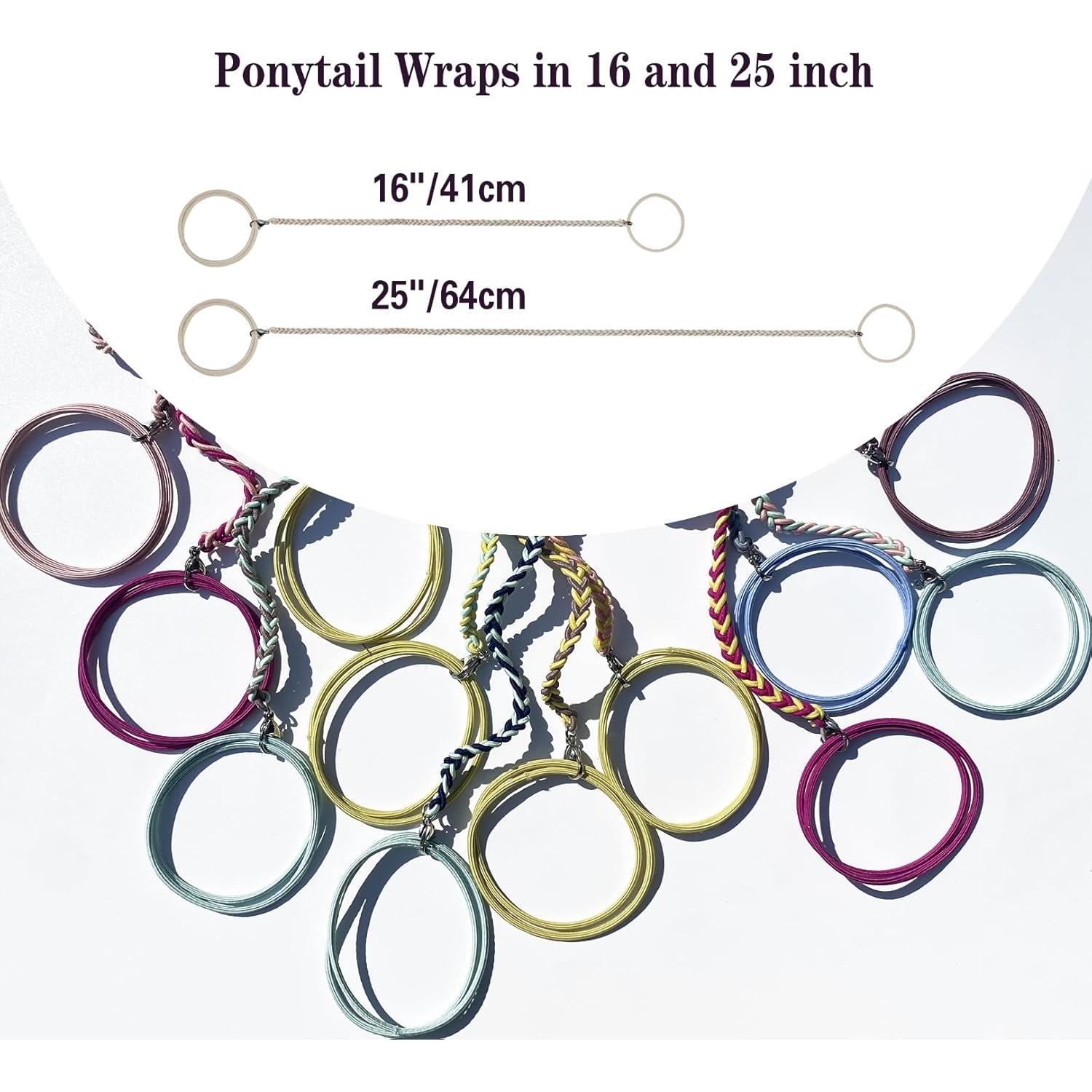 Tiras de Cabello Elásticas DAOSUN 40.64 cm Sin Enredos - 3 Piezas