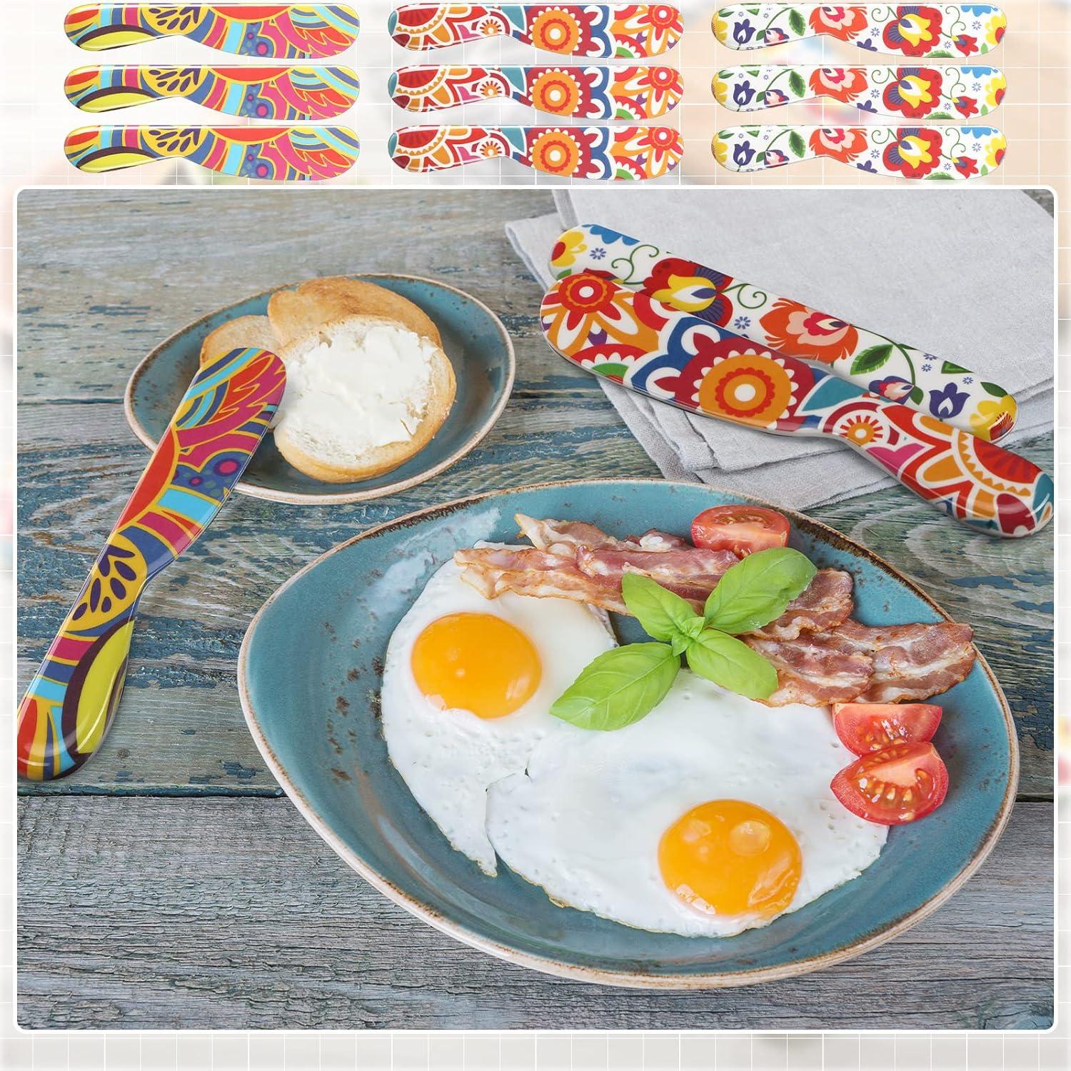 Juego de 6 Espátulas de Plástico Coloridas Eaasty 15.24 cm