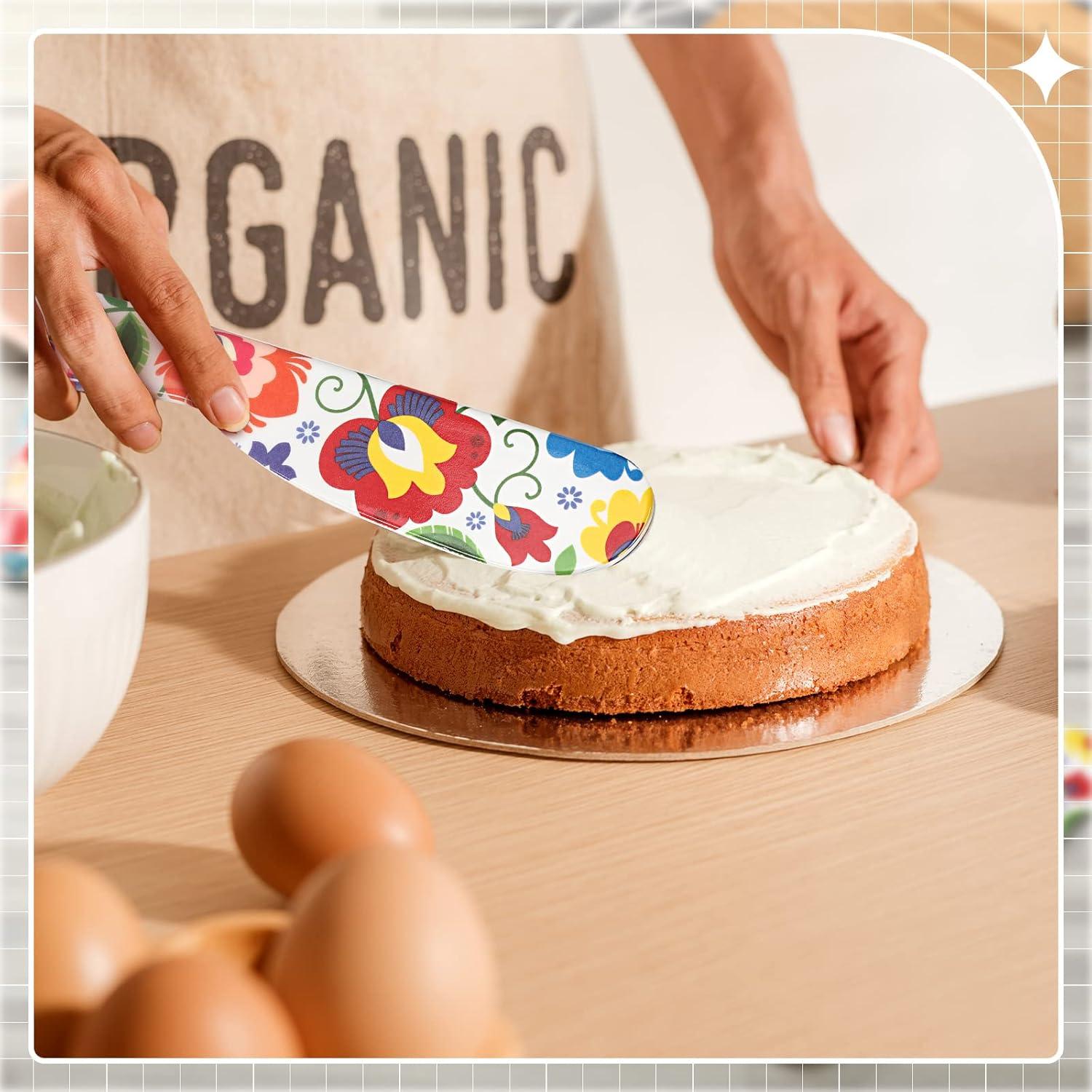 Juego de 6 Espátulas de Plástico Coloridas Eaasty 15.24 cm