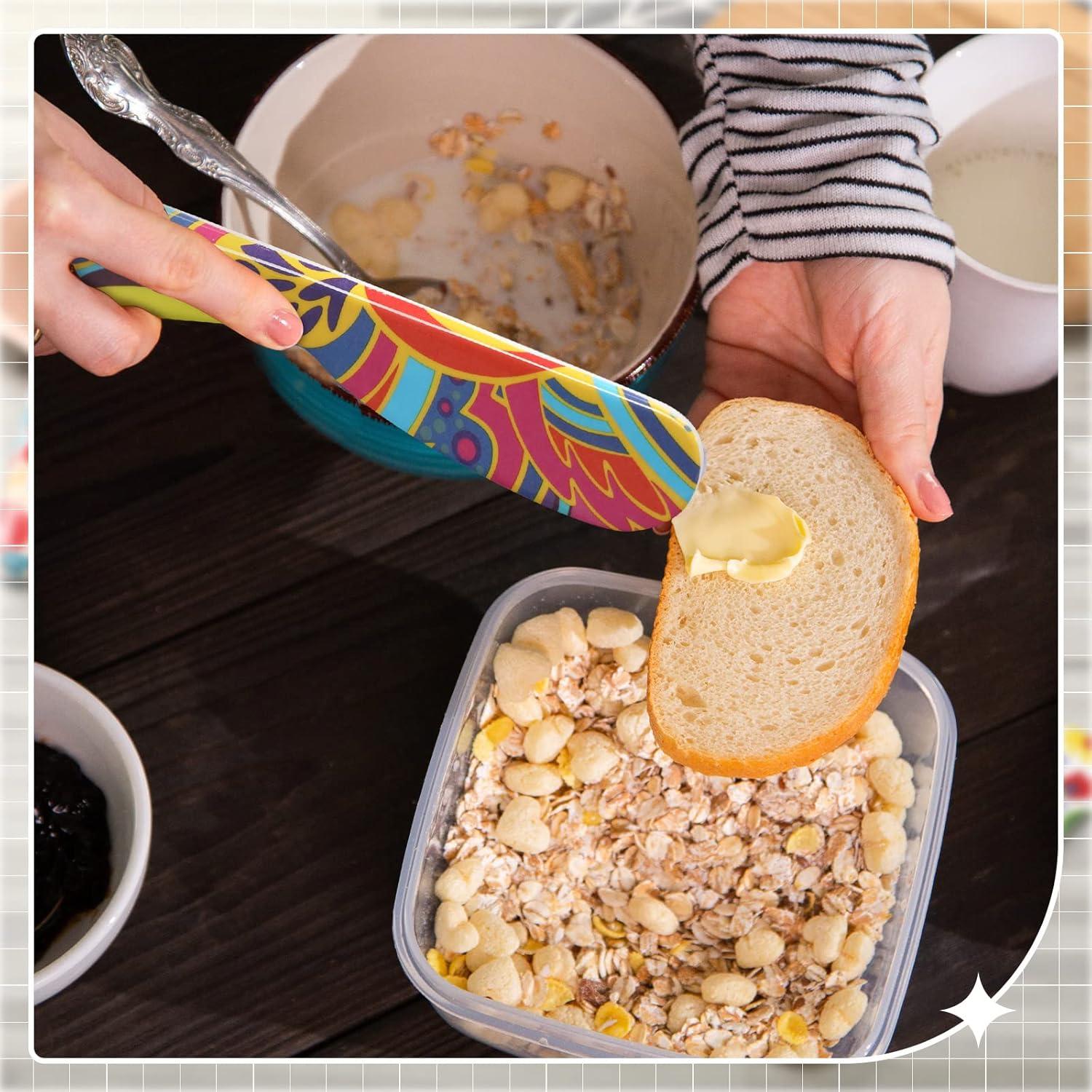 Juego de 6 Espátulas de Plástico Coloridas Eaasty 15.24 cm