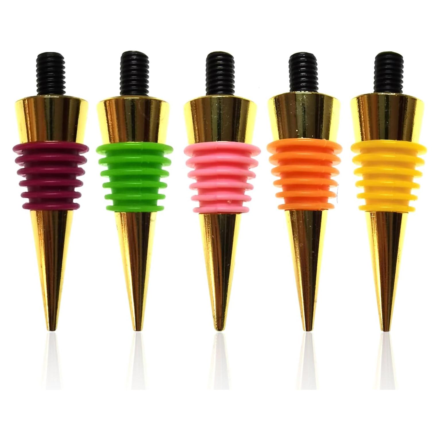 Tapones de Botella de Vino Lockban 5 Piezas Oro Reutilizables