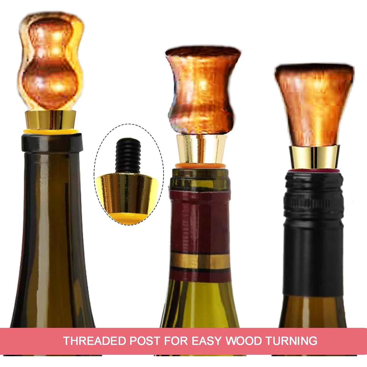 Tapones de Botella de Vino Lockban 5 Piezas Oro Reutilizables