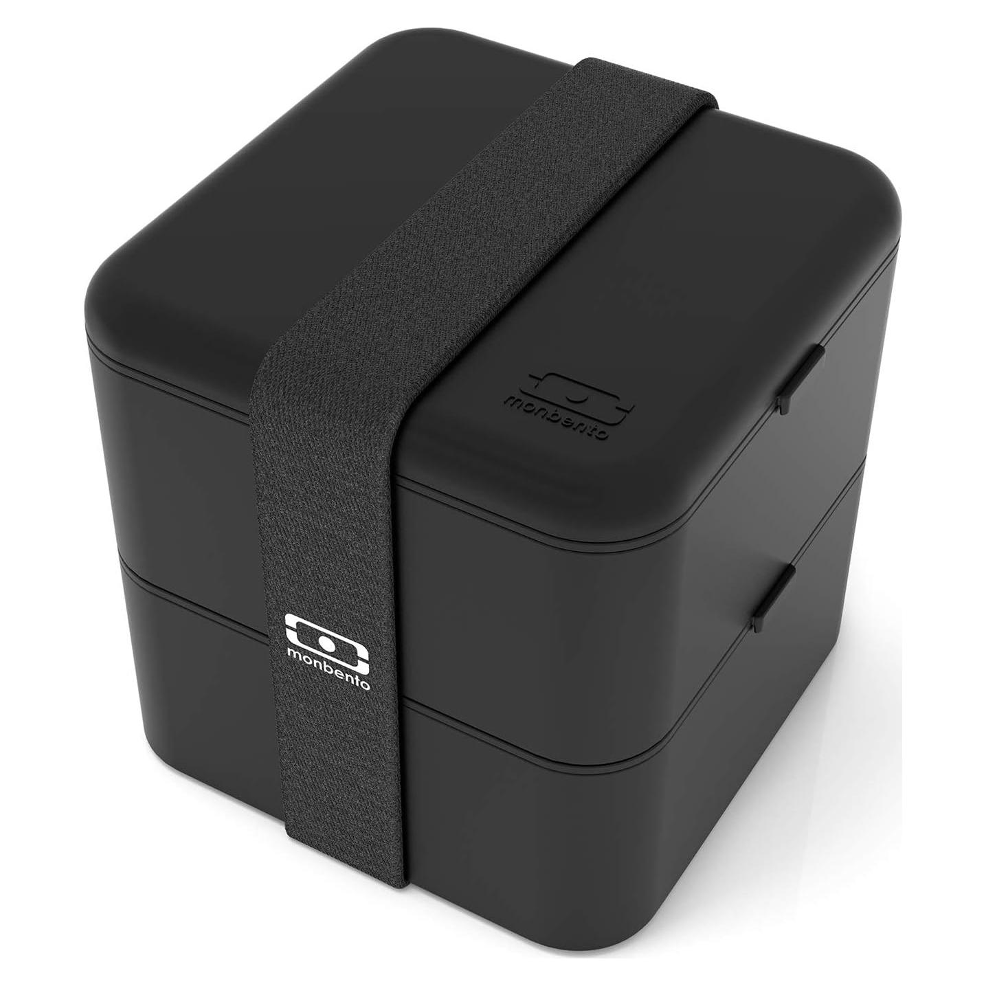 Caja Bento Monbento MB Square Onyx 1.7L a Prueba de Fugas