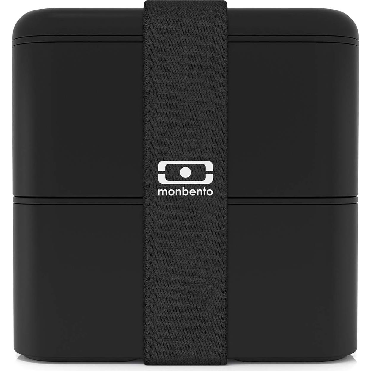 Caja Bento Monbento MB Square Onyx 1.7L a Prueba de Fugas