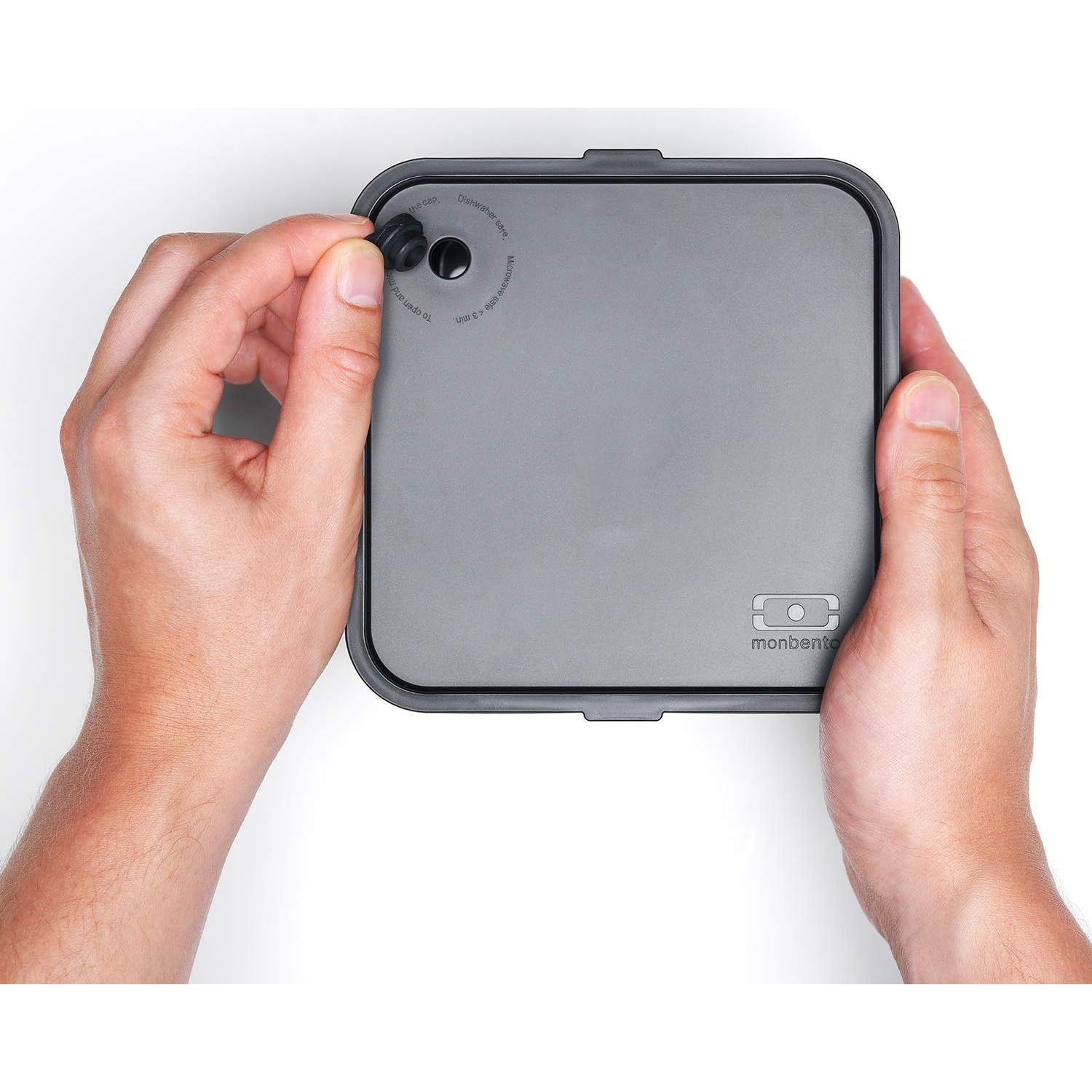 Caja Bento Monbento MB Square Onyx 1.7L a Prueba de Fugas