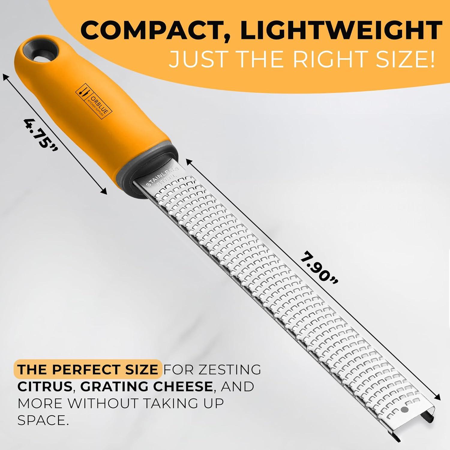 Rallador de Limón y Queso Orblue - Acero Inoxidable 30.5 cm