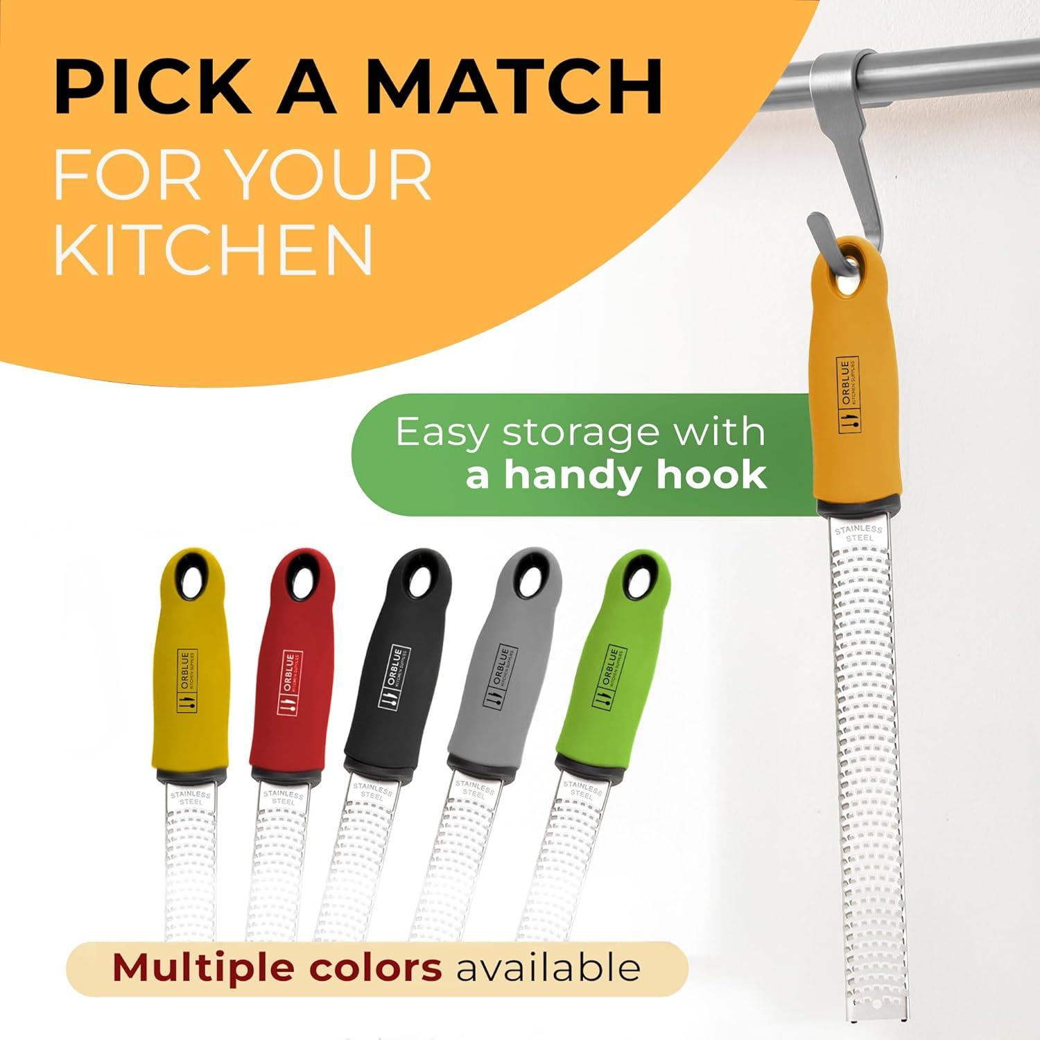 Rallador de Limón y Queso Orblue - Acero Inoxidable 30.5 cm