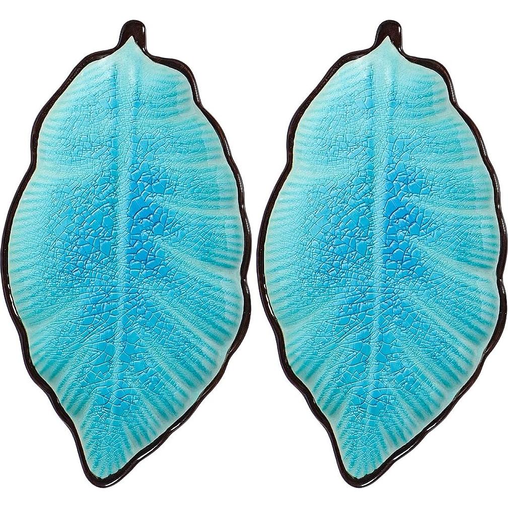 Soporte para Cucharas de Cerámica Sanbege - 2 Piezas Verde Azulado