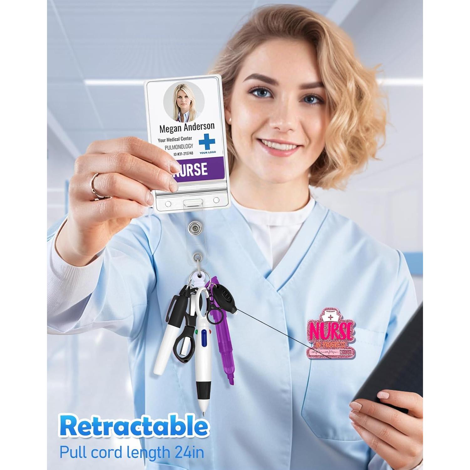 Conjunto de bolígrafos de enfermera Plifal - 5 piezas, negro