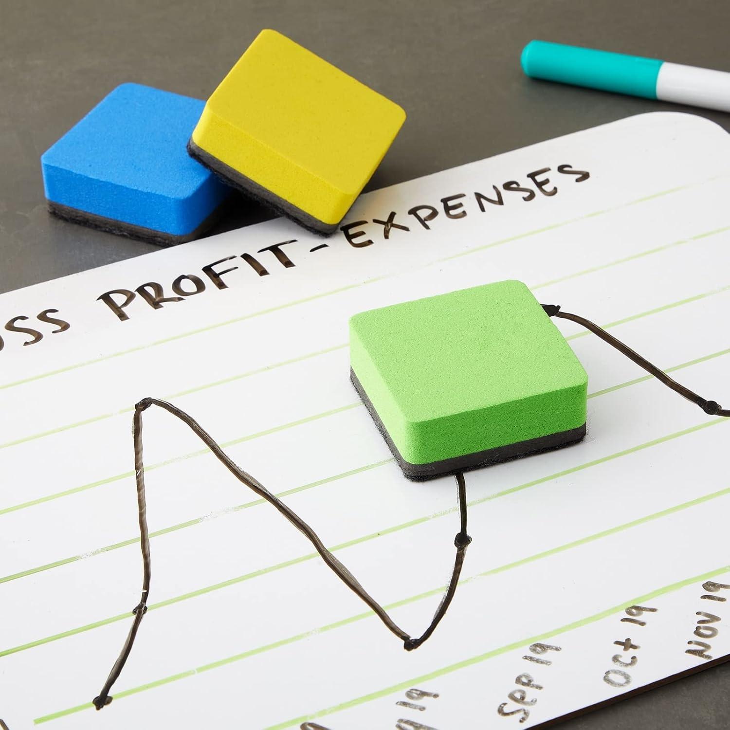 Paquete de 24 Borradores Magnéticos Mini Juvale Multicolor