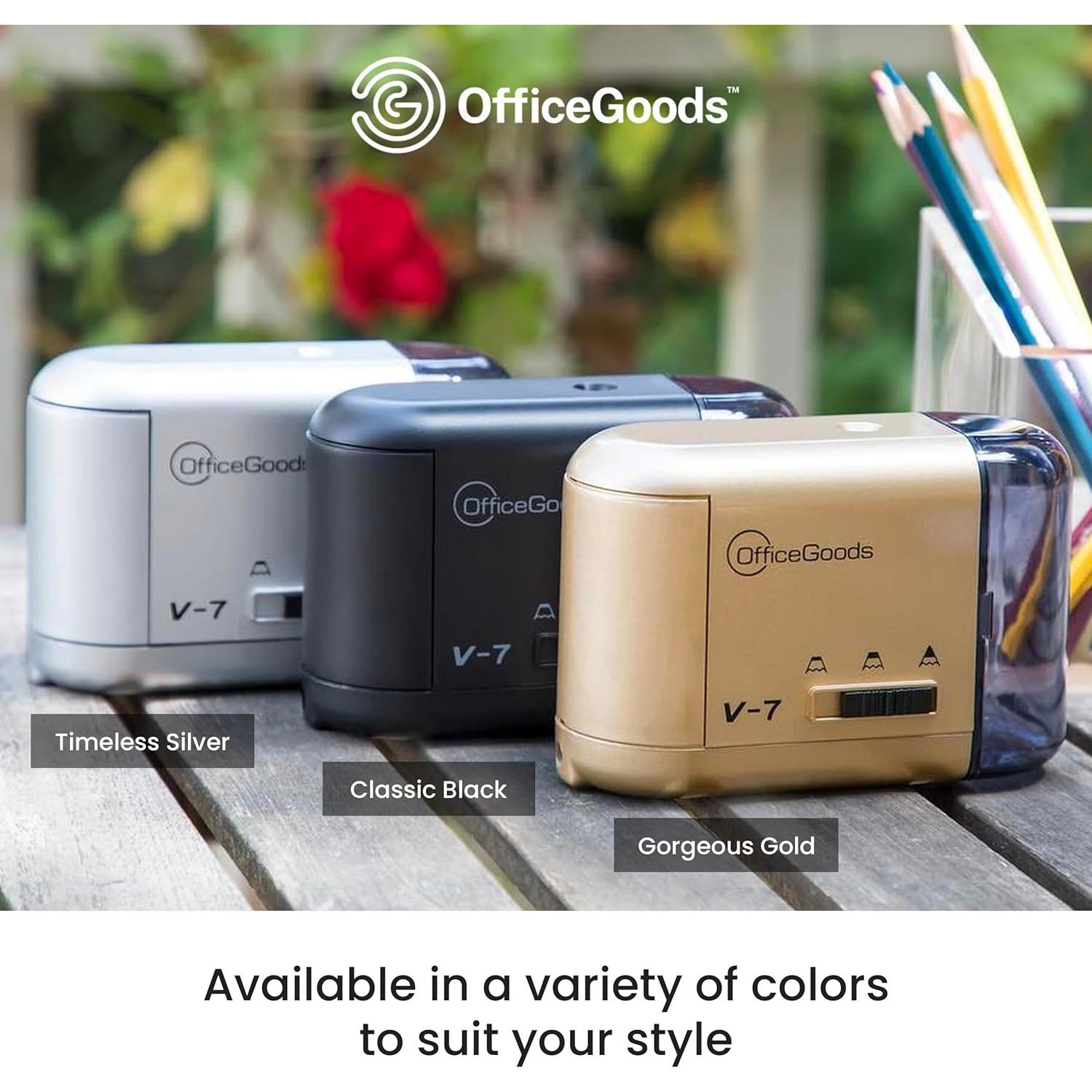 Sacapuntas Eléctrico OfficeGoods V-7 - Portátil Negro