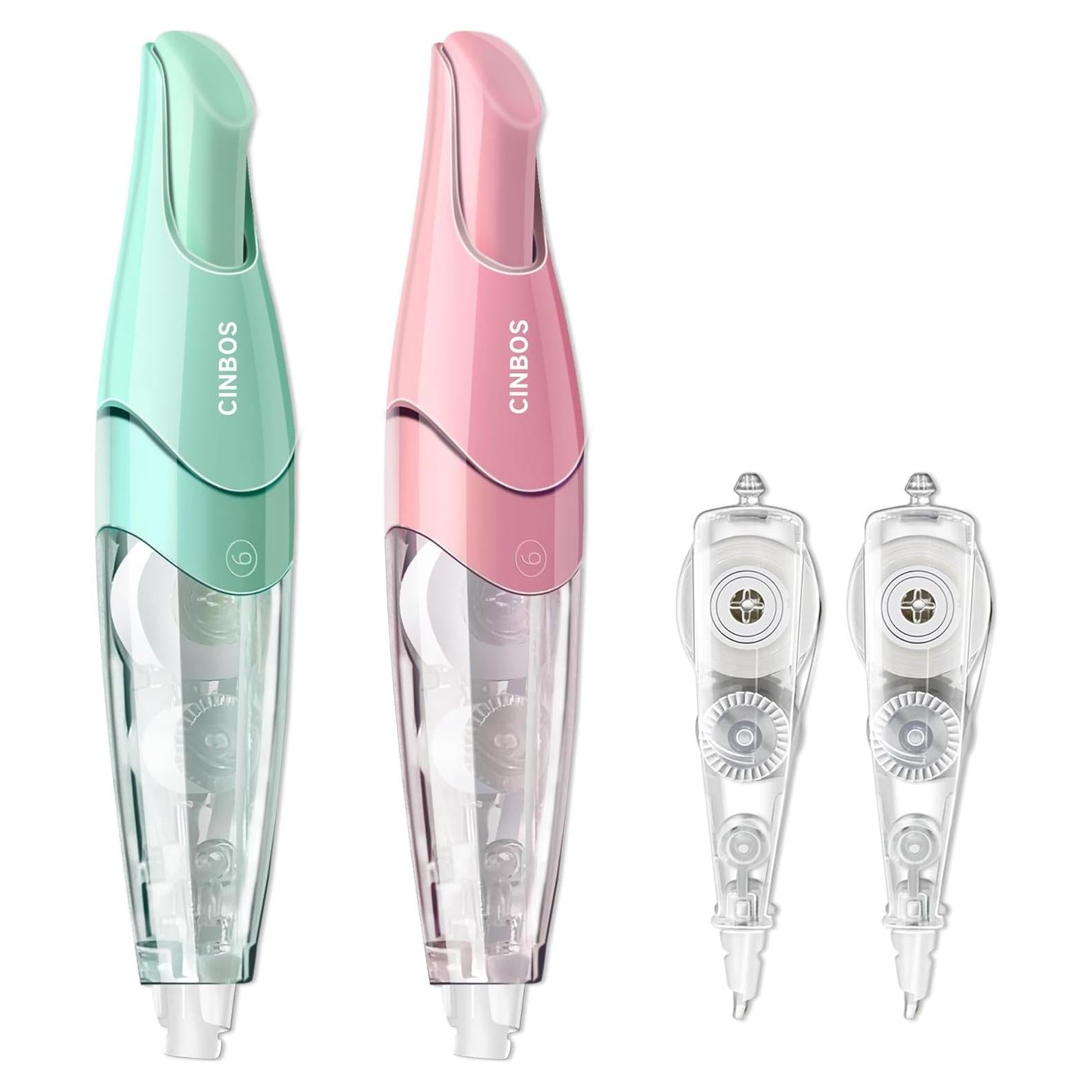 Cinta Correctora Retráctil CINBOS CS-25 Blanca con 2 Recargas