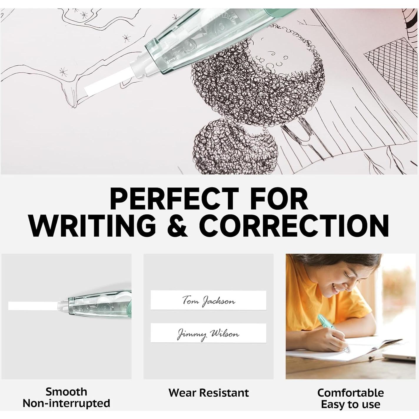 Cinta Correctora Retráctil CINBOS CS-25 Blanca con 2 Recargas