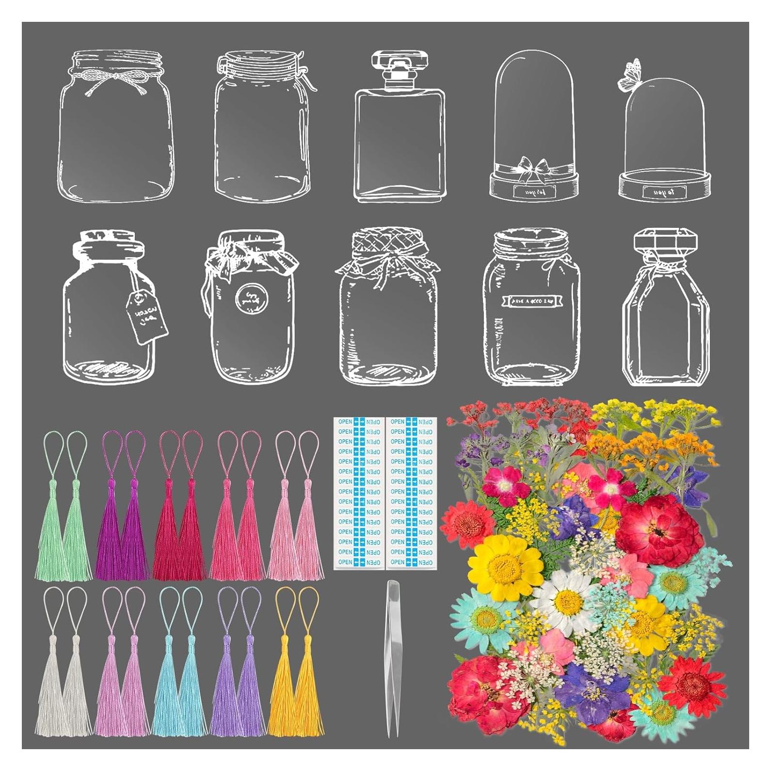 Kit de Marcadores de Flores Secas Kaluofan 103PCS DIY