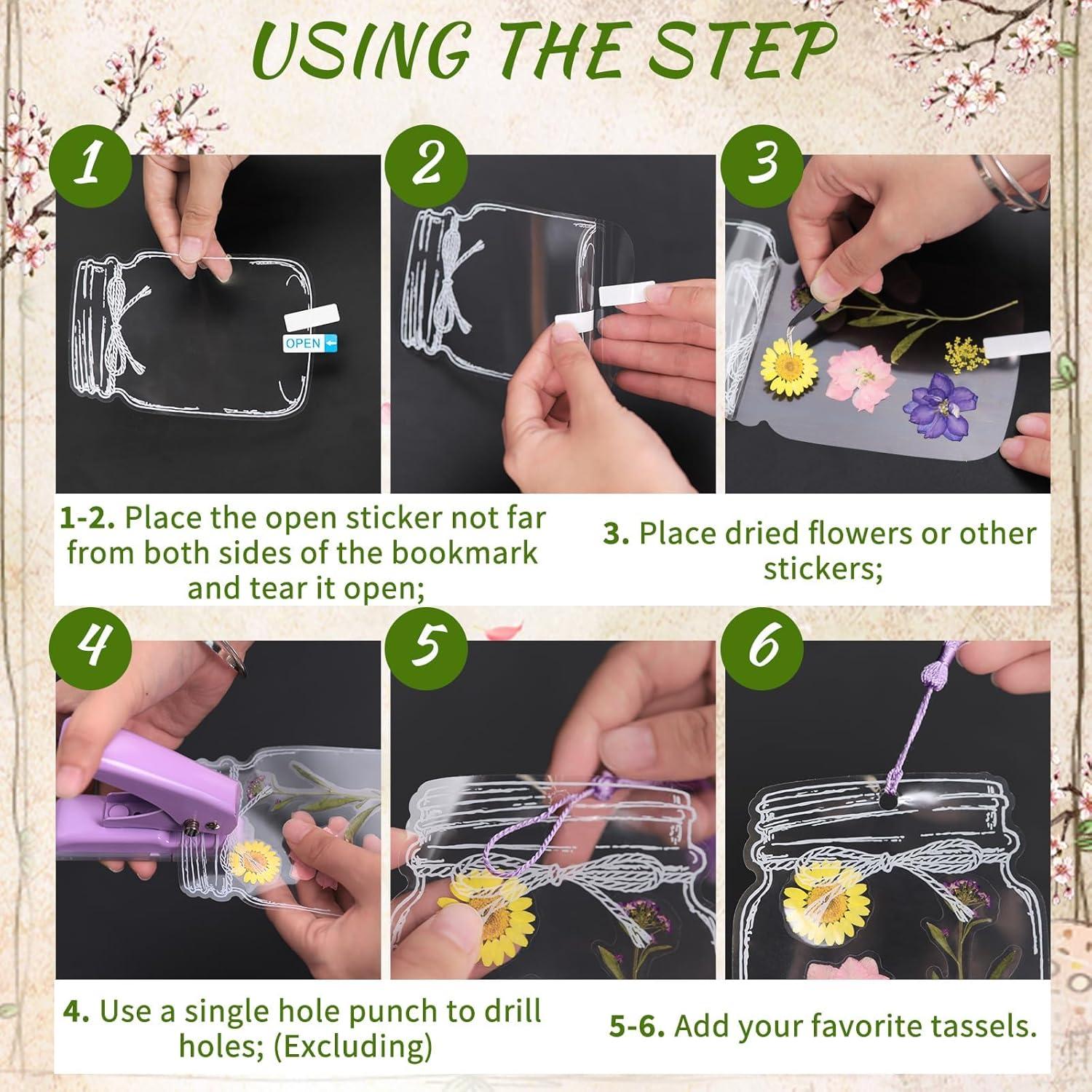 Kit de Marcadores de Flores Secas Kaluofan 103PCS DIY