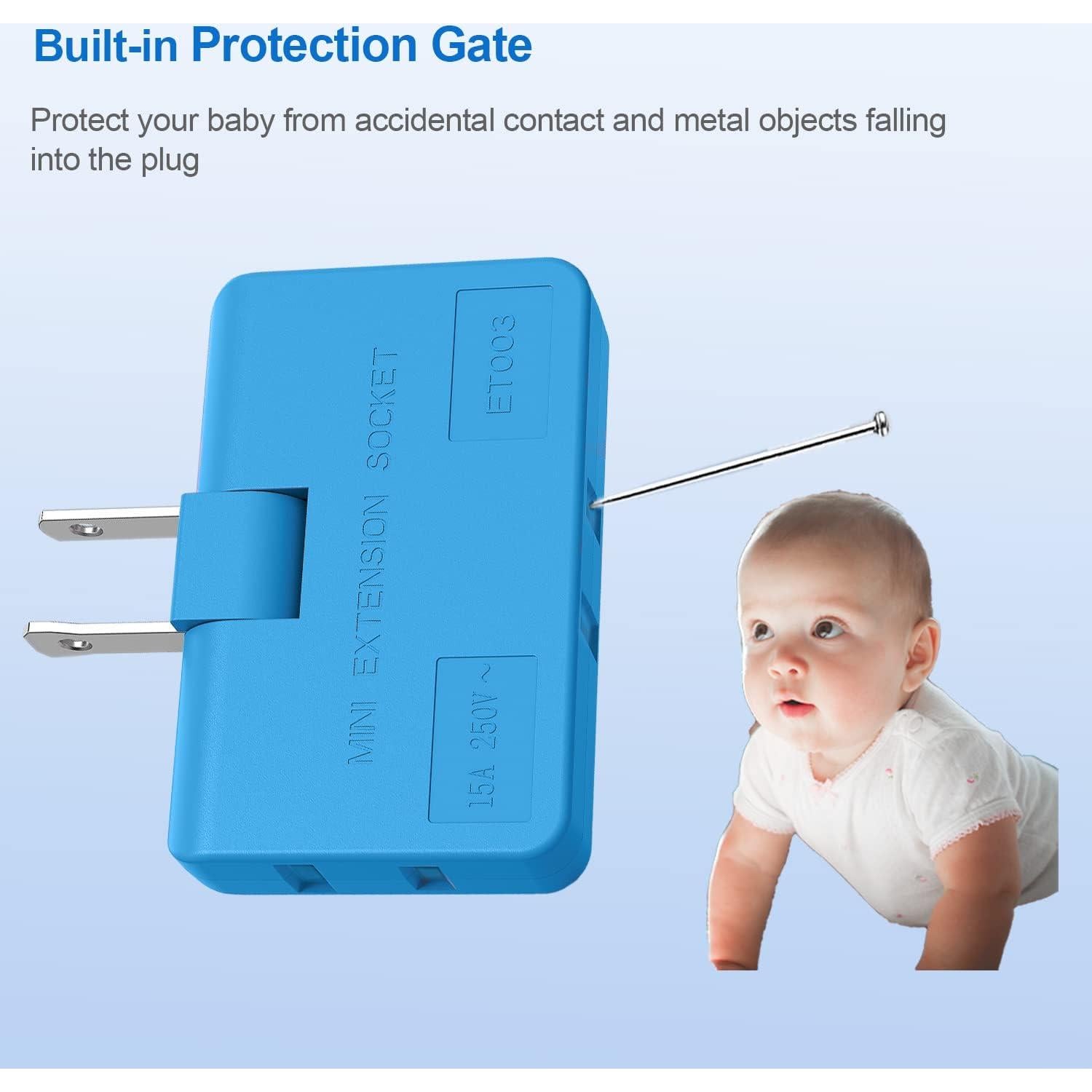 Extensor de Enchufe Giratorio ETwinCoo 3 Vías 2500W 6 Colores