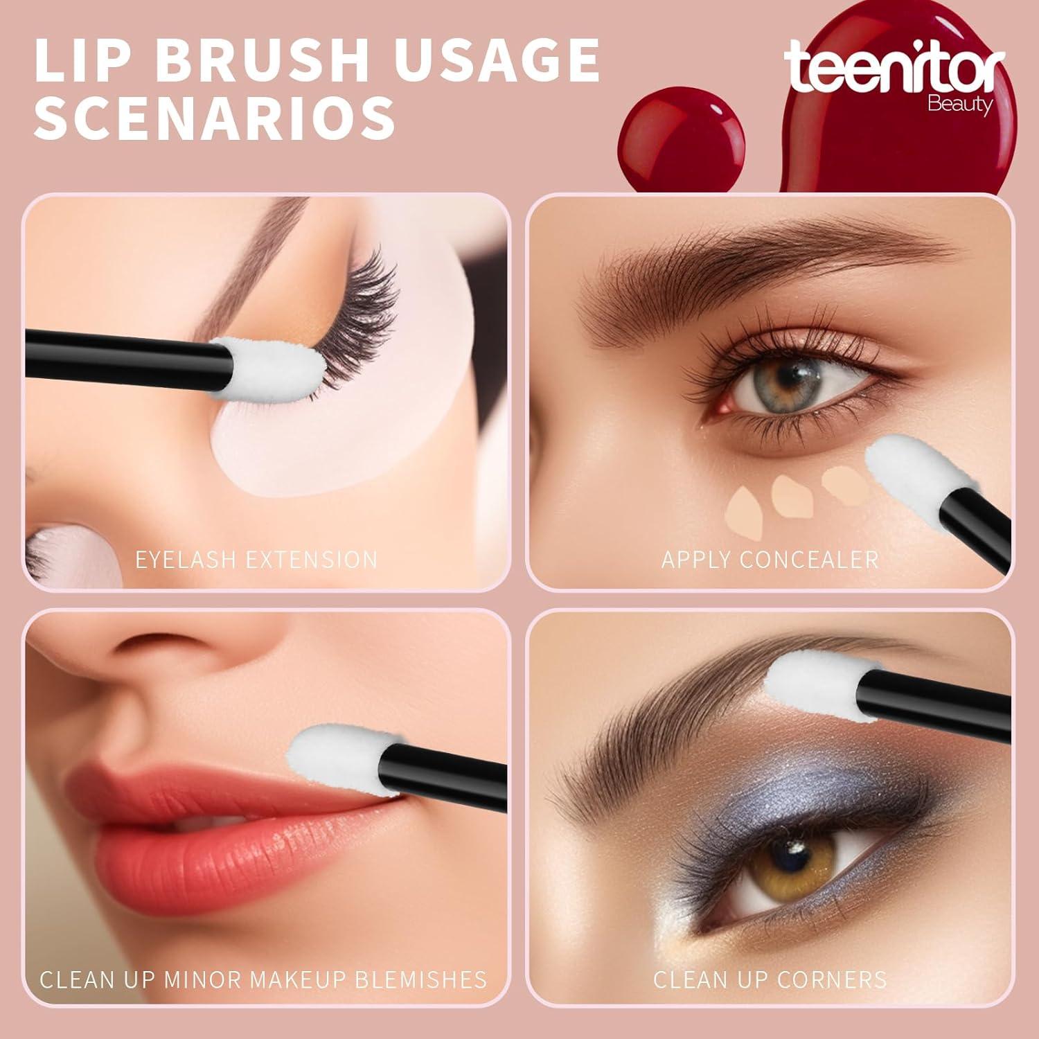 Teenitor 600 Varitas de Labios Desechables Sin Pelusa 9.04cm