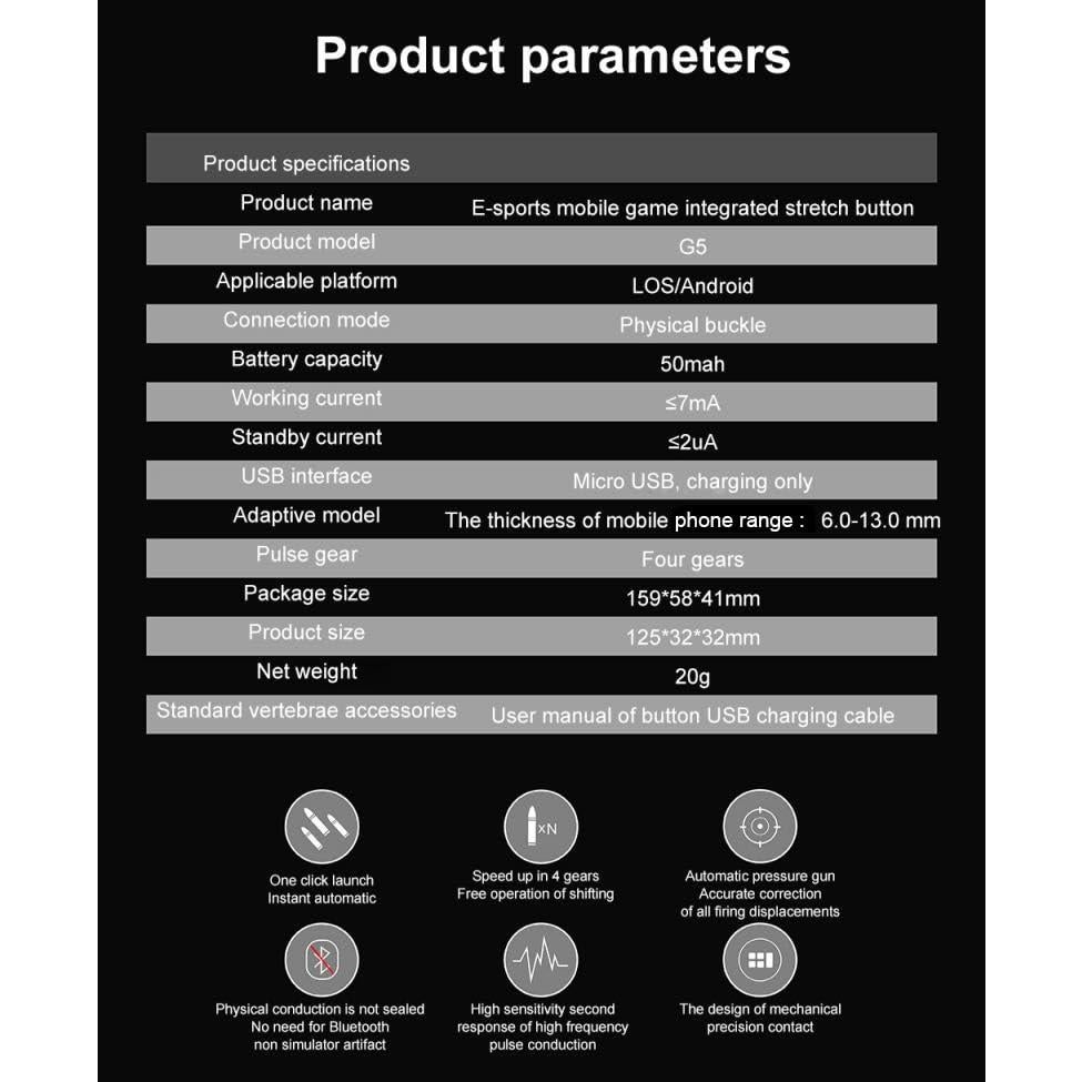 Kit 11 en 1 Disparadores Rápidos L1R1 Mikirini para Móviles