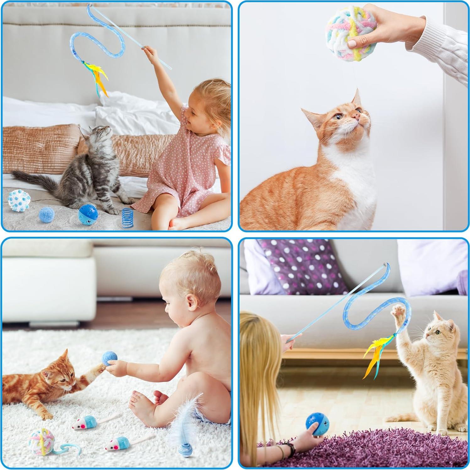 Set de Juguetes para Gatos MALLMALL6 - 10 Piezas Interactivas