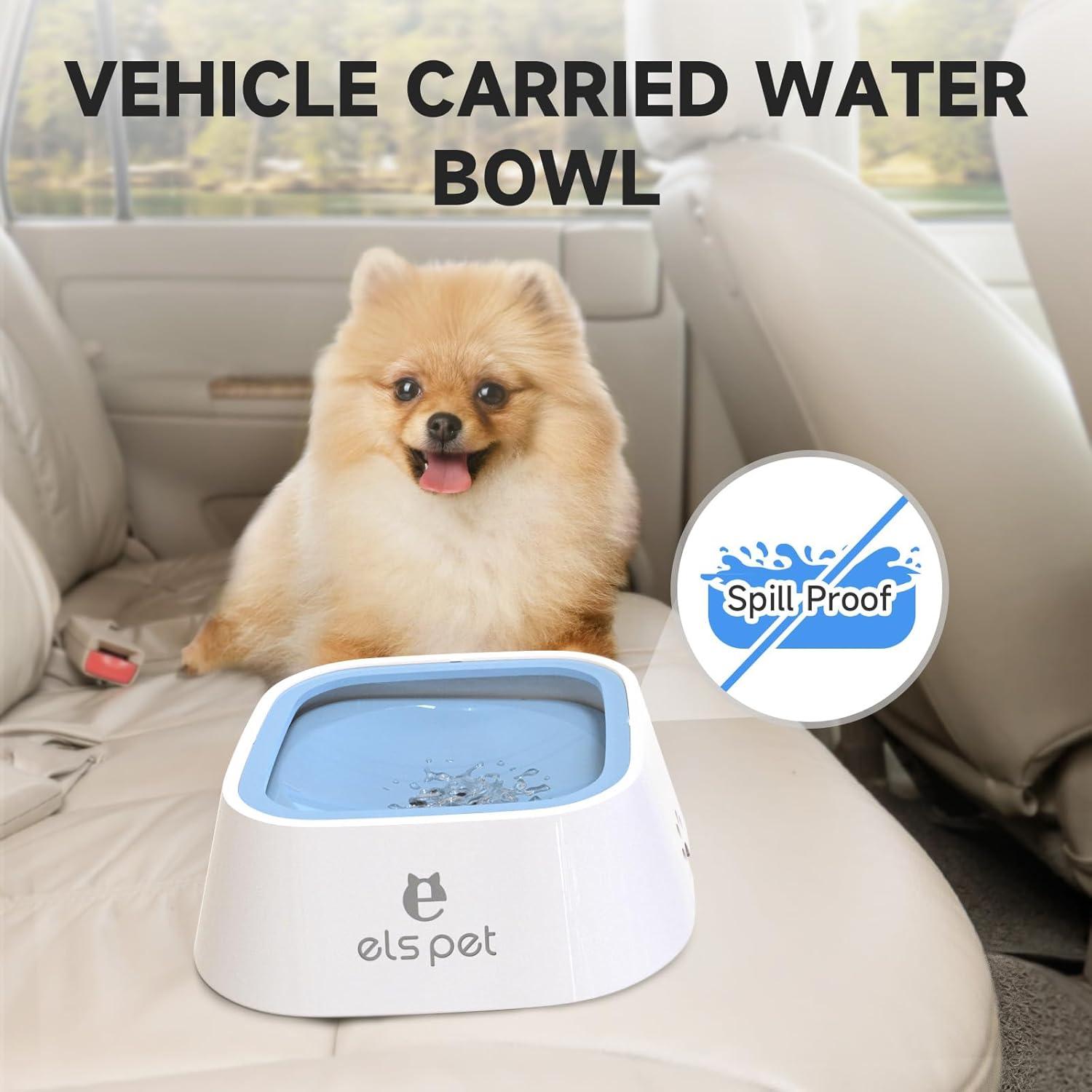 Bowl de Agua para Perros ELS PET 1L Antideslizante Azul