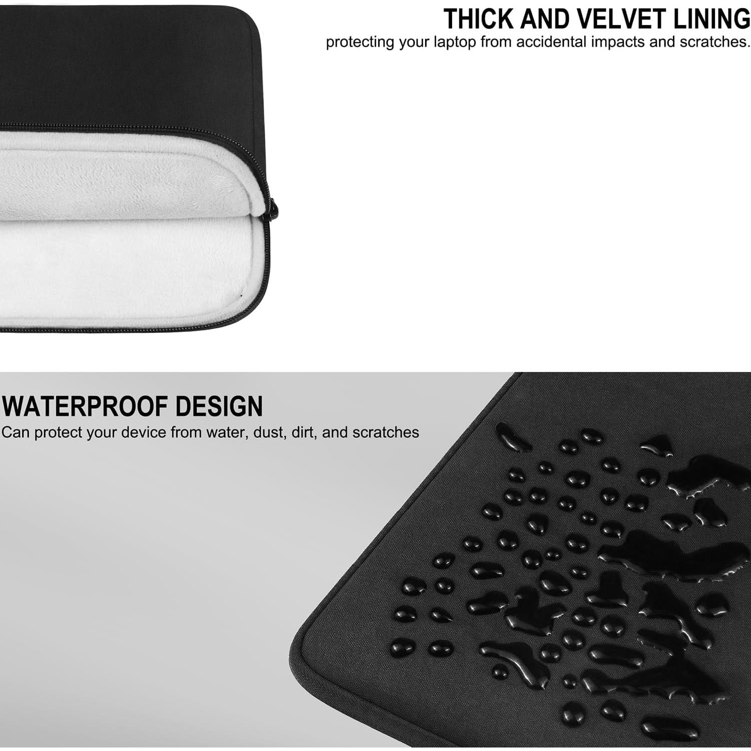 Funda para Laptop 14" AREYTECO Negra Resistente al Agua