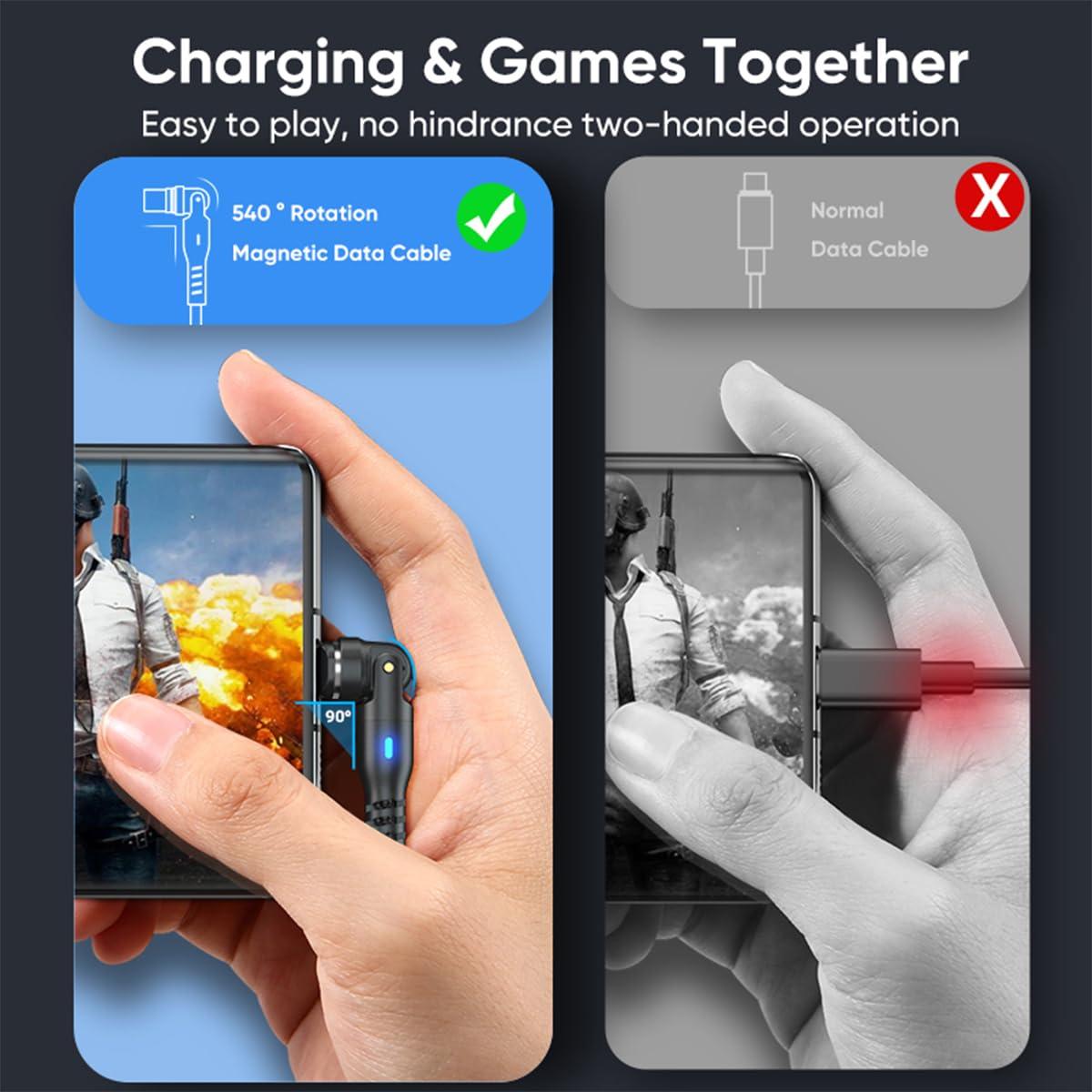 Cable de Carga Magnético USB C a C 100W EndlesShine 1.0m+1.8m