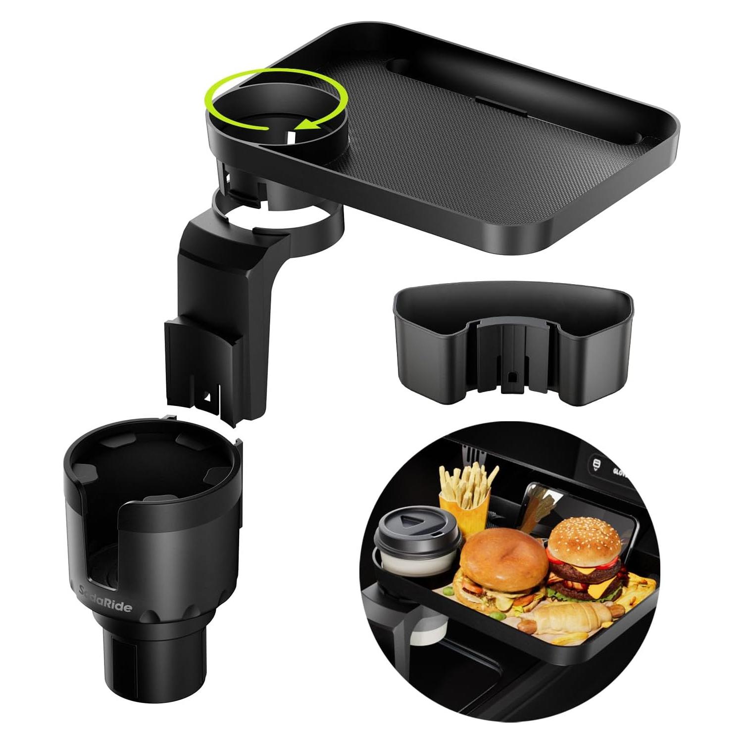 Soporte para Taza de Coche SodaRide 4 en 1 con Bandeja