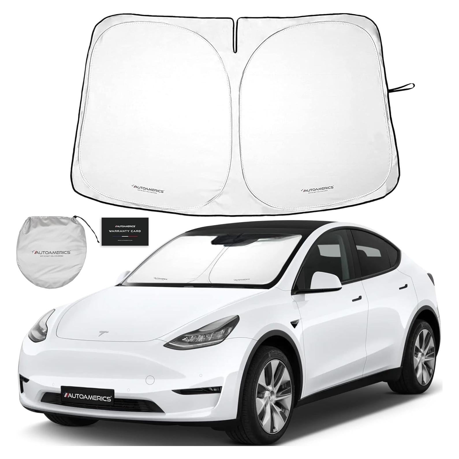 Protector Solar Parabrisas Autoamerics para Tesla Model Y y 3