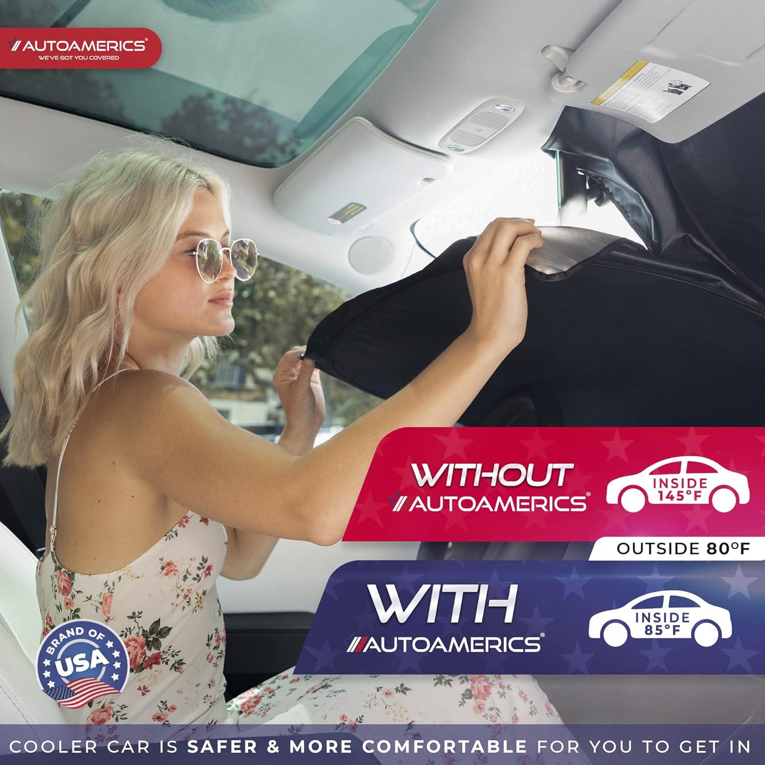 Protector Solar Parabrisas Autoamerics para Tesla Model Y y 3