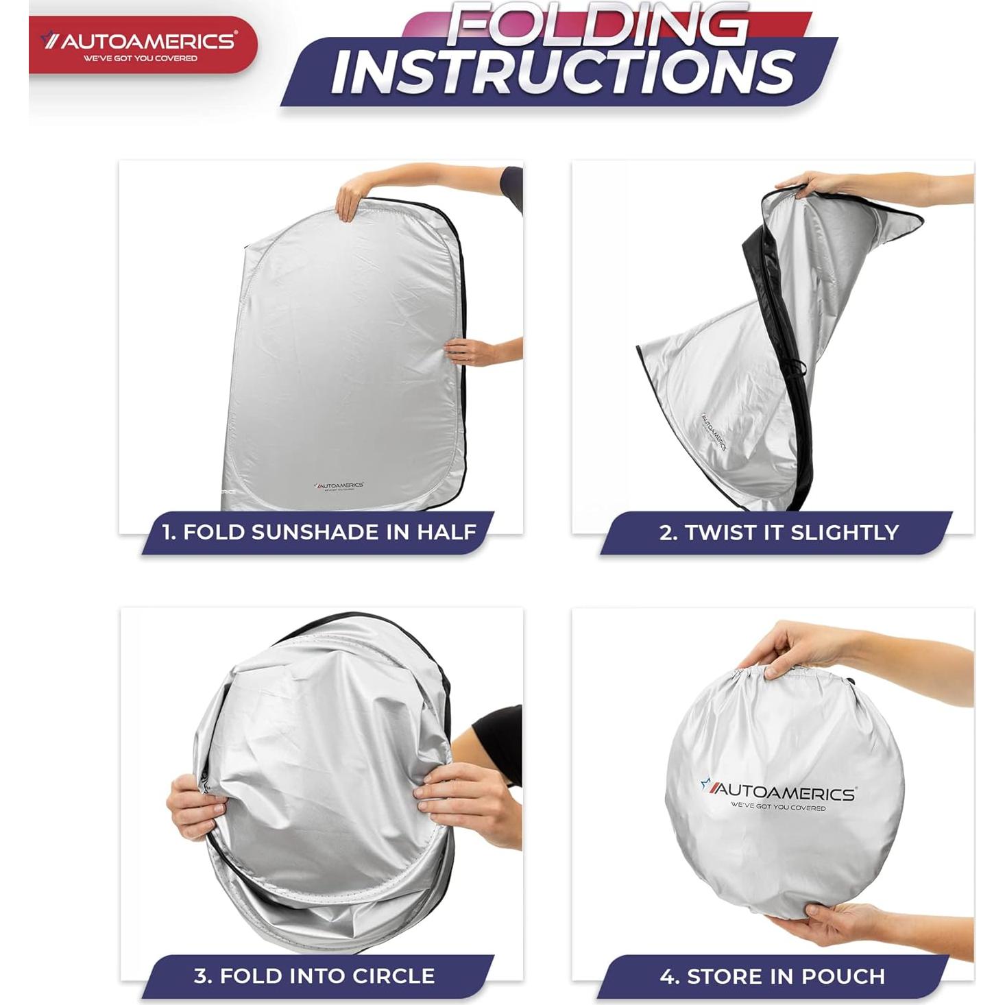 Protector Solar Parabrisas Autoamerics para Tesla Model Y y 3