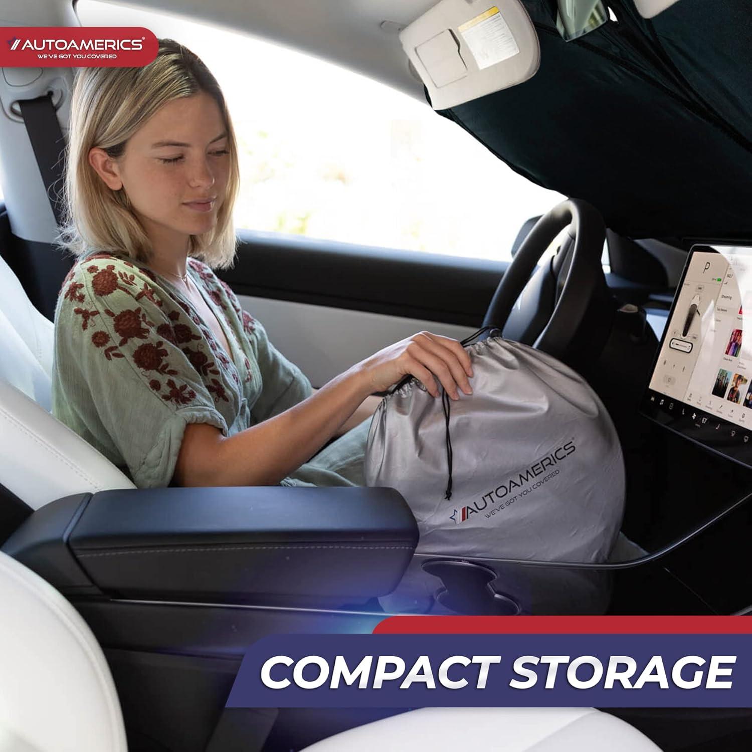 Protector Solar Parabrisas Autoamerics para Tesla Model Y y 3