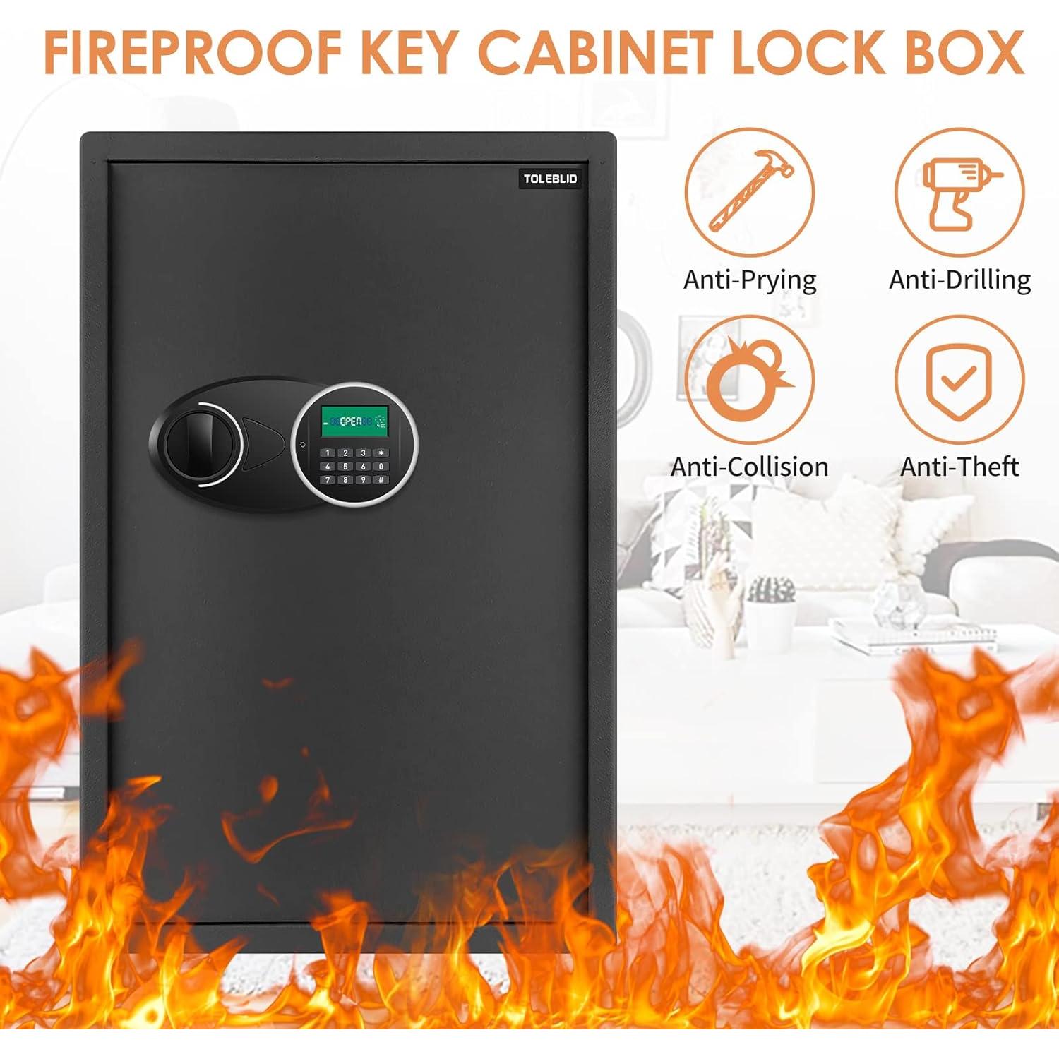 Caja de Llaves de Combinación TOLEBLID 144 Posiciones Montada en Pared