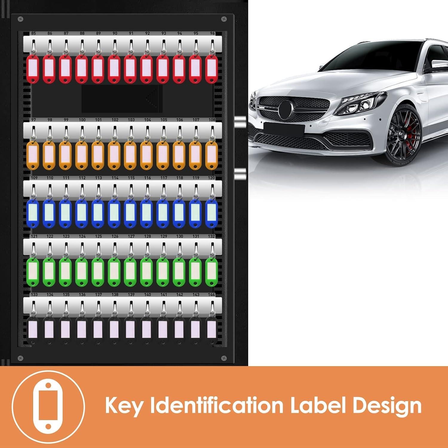 Caja de Llaves de Combinación TOLEBLID 144 Posiciones Montada en Pared