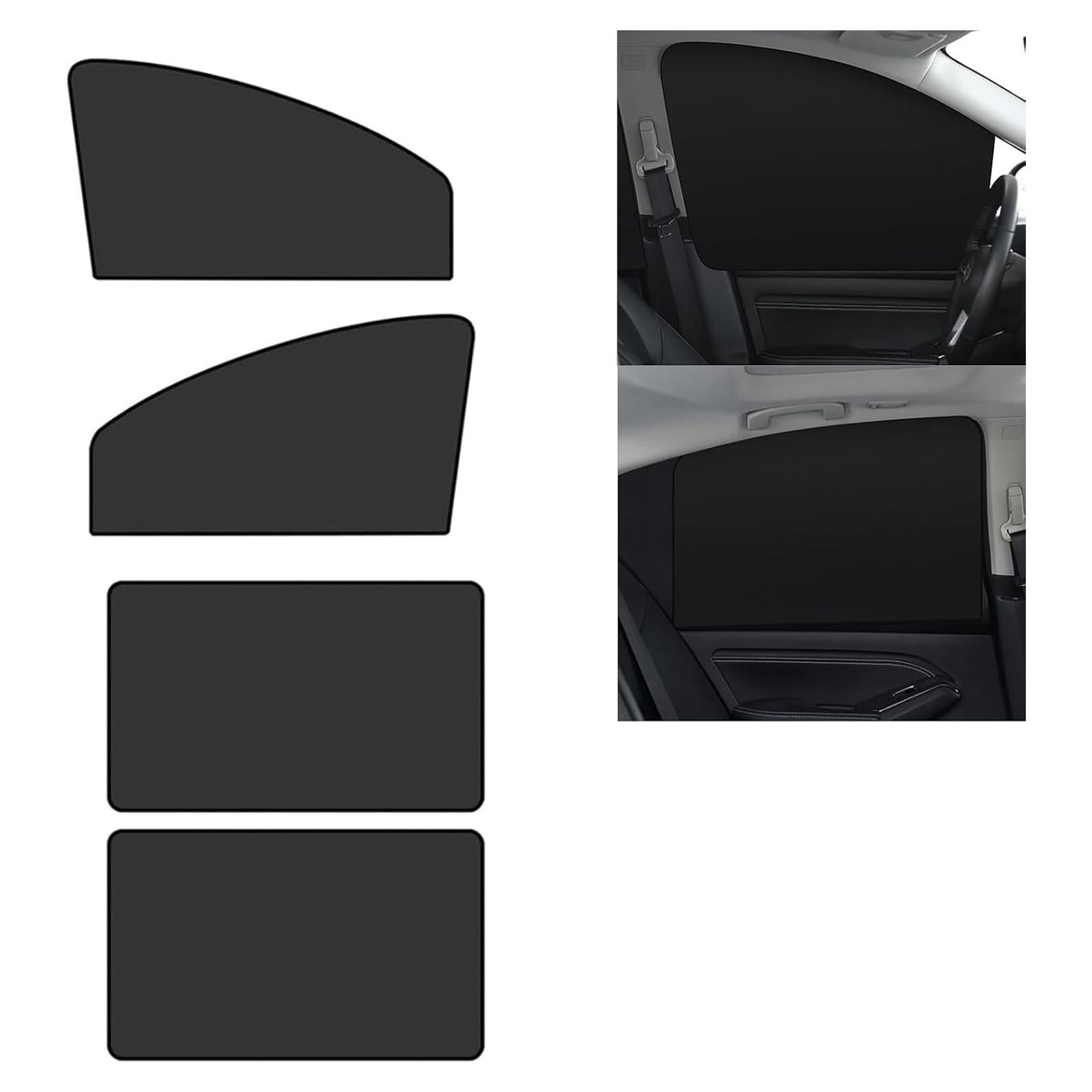 Cortinas de Privacidad para Automóviles Arwrilt 4 PCS Negro