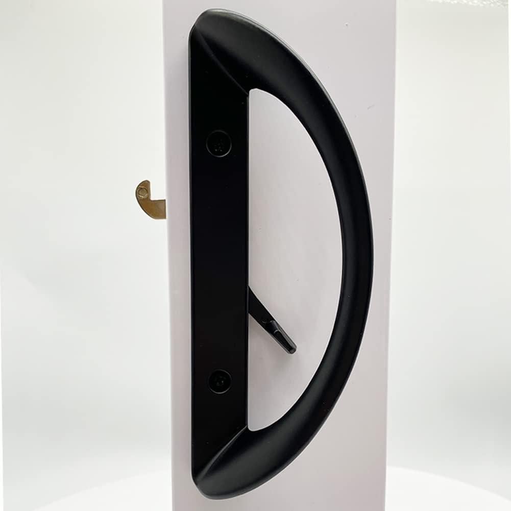 Juego de Manijas para Puerta Corrediza ALLYWASAI Negro 3.81-4.45 cm