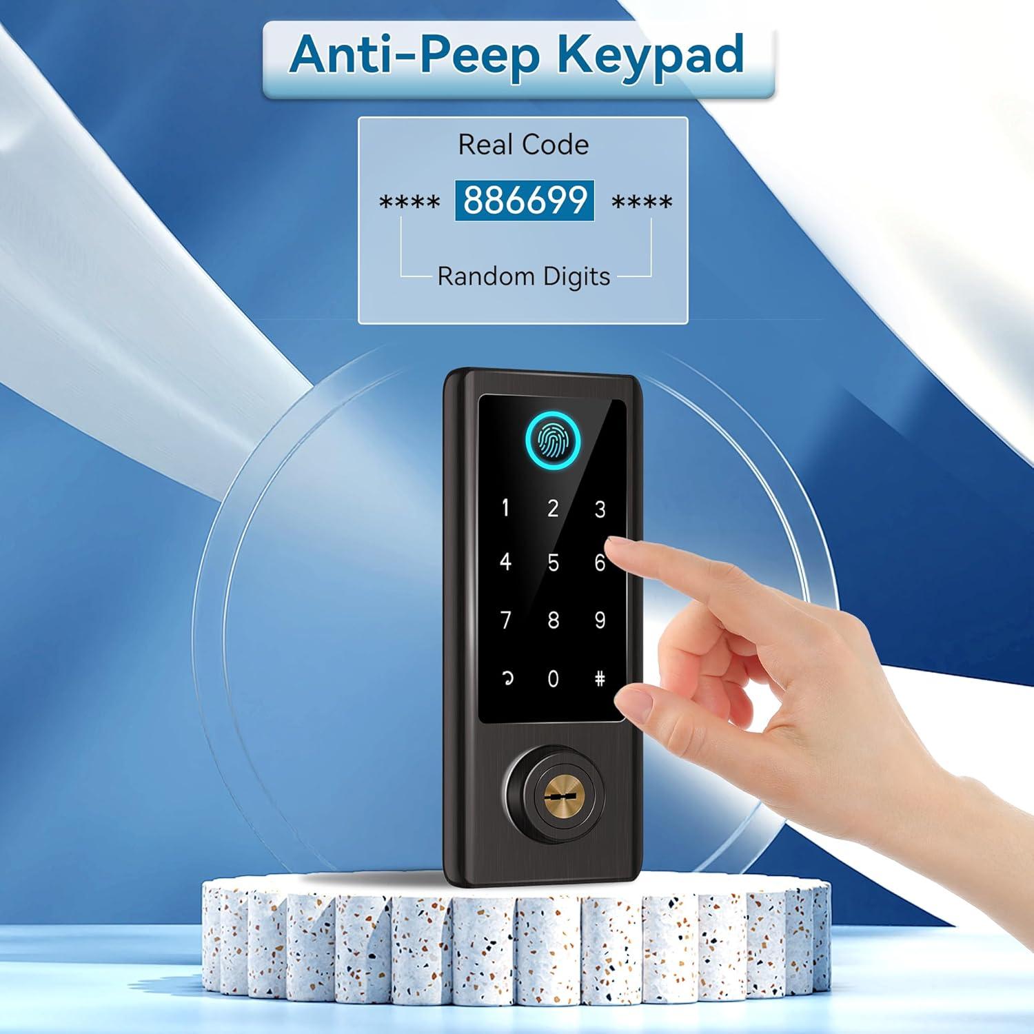 Cerradura Inteligente BEBASIA BA2H con Huella Dactilar y Bluetooth